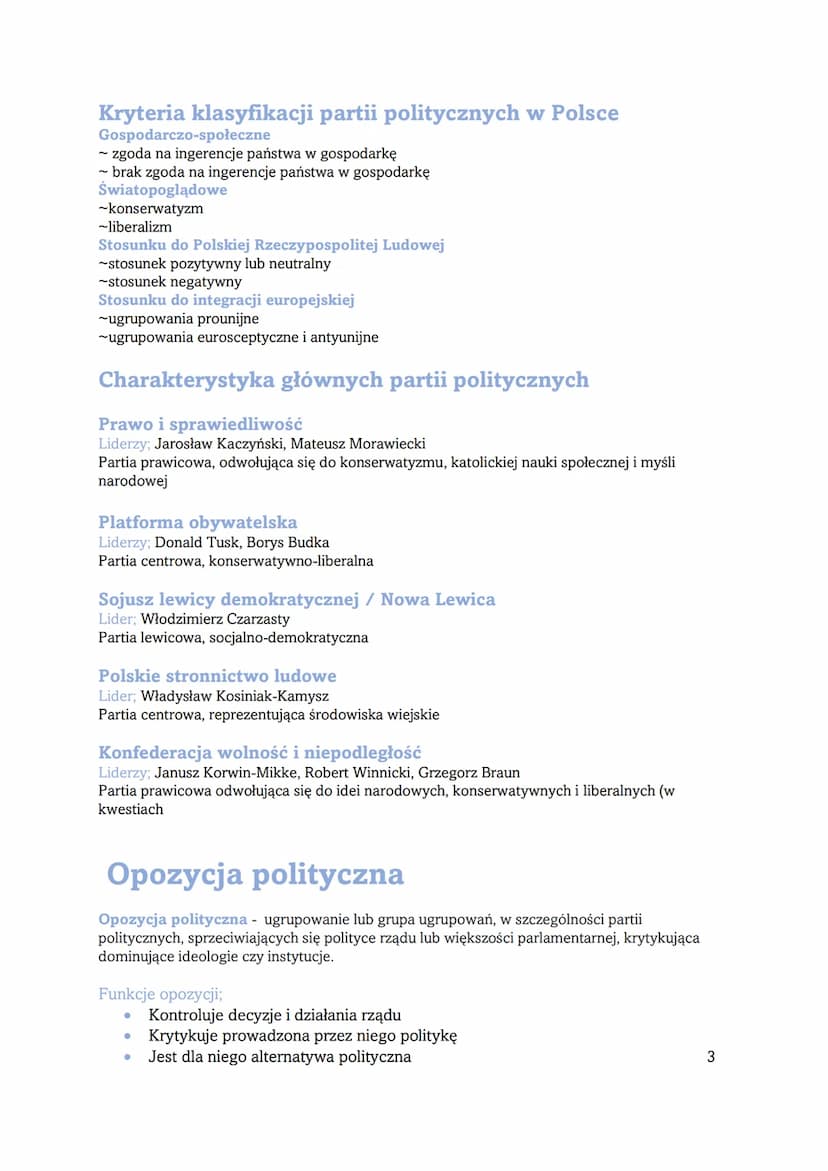 
<h2 id="partiepolityczne">Partie Polityczne</h2>
<p>Partia polityczna to dobrowolna organizacja dążąca do zdobycia lub utrzymania władzy w 