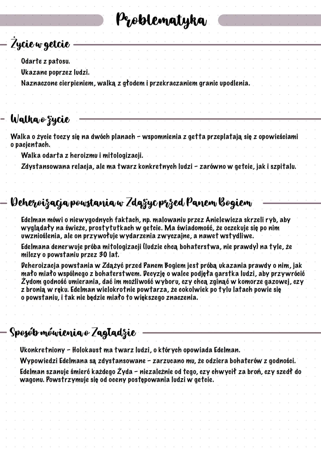 Zdążyć przed
Panem Bogiem
HANNA KRALL
Geneza
> Zdążyć przed Panem Bogiem to zapis rozmowy Hanny Krall z Markiem Edelmanem -
kardiochirurgiem