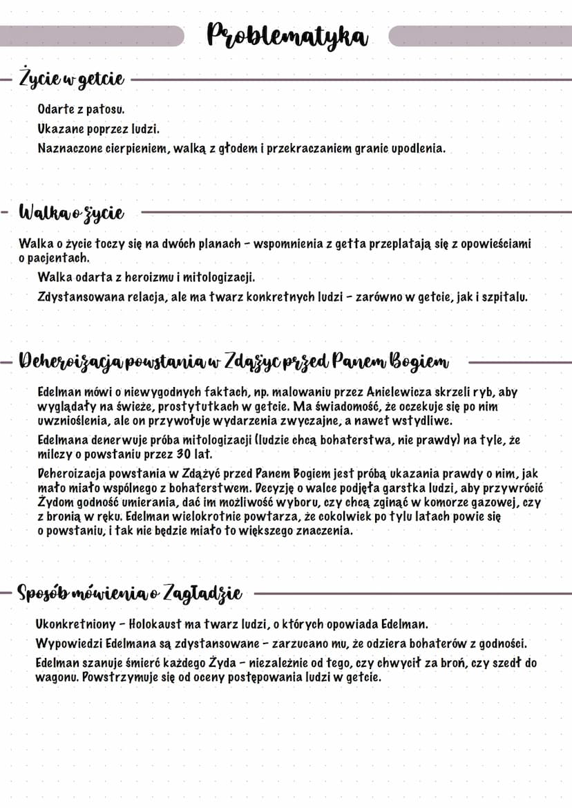 Zdążyć przed
Panem Bogiem
HANNA KRALL
Geneza
> Zdążyć przed Panem Bogiem to zapis rozmowy Hanny Krall z Markiem Edelmanem -
kardiochirurgiem