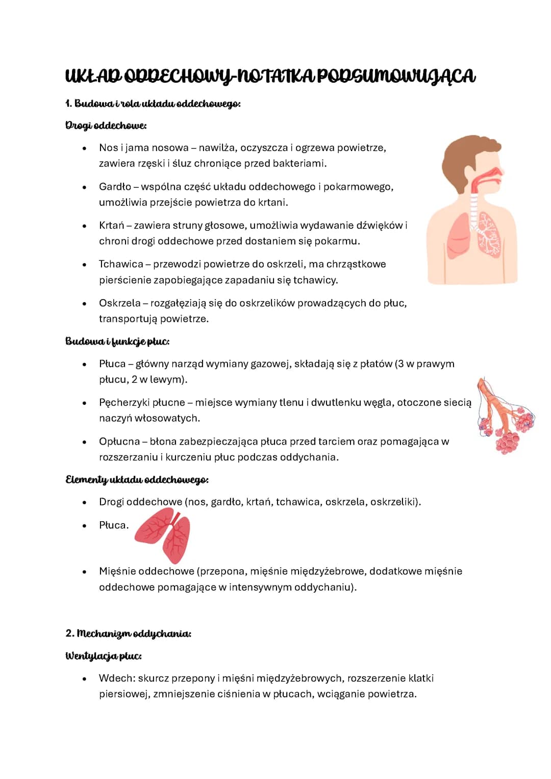 UKŁAD ODDECHOWY