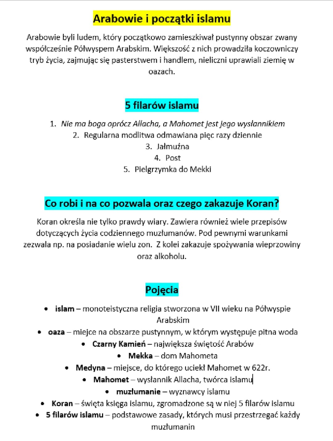 "Arabowie i początki islamu" - Wczoraj i dziś 5