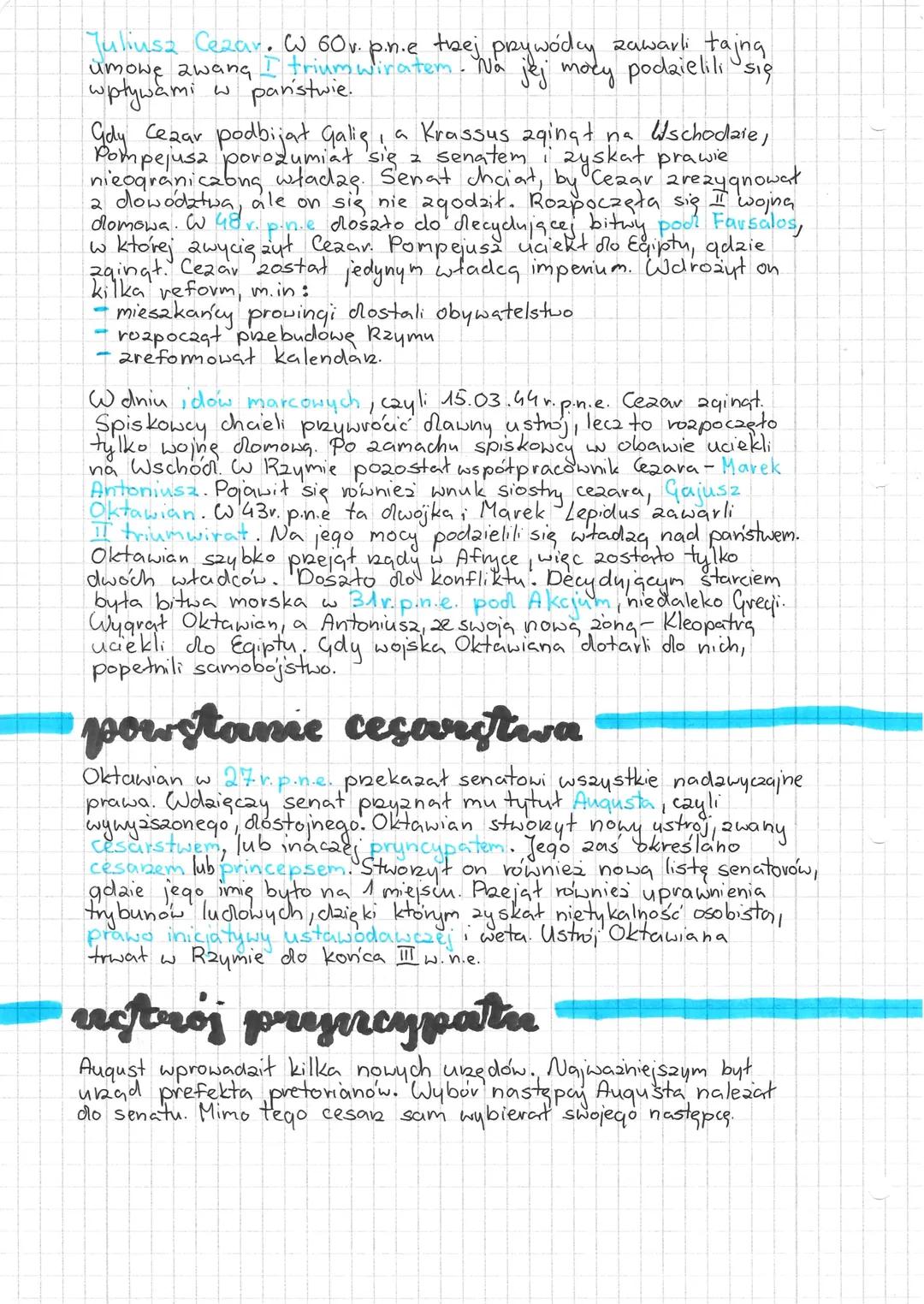 # porzątki cesarstwa rzymskiego

-kryzys republiki rzymskiej

(II i połowę II w. p.n.e doszło do wielu krwawych konfliktów społecznych i pol