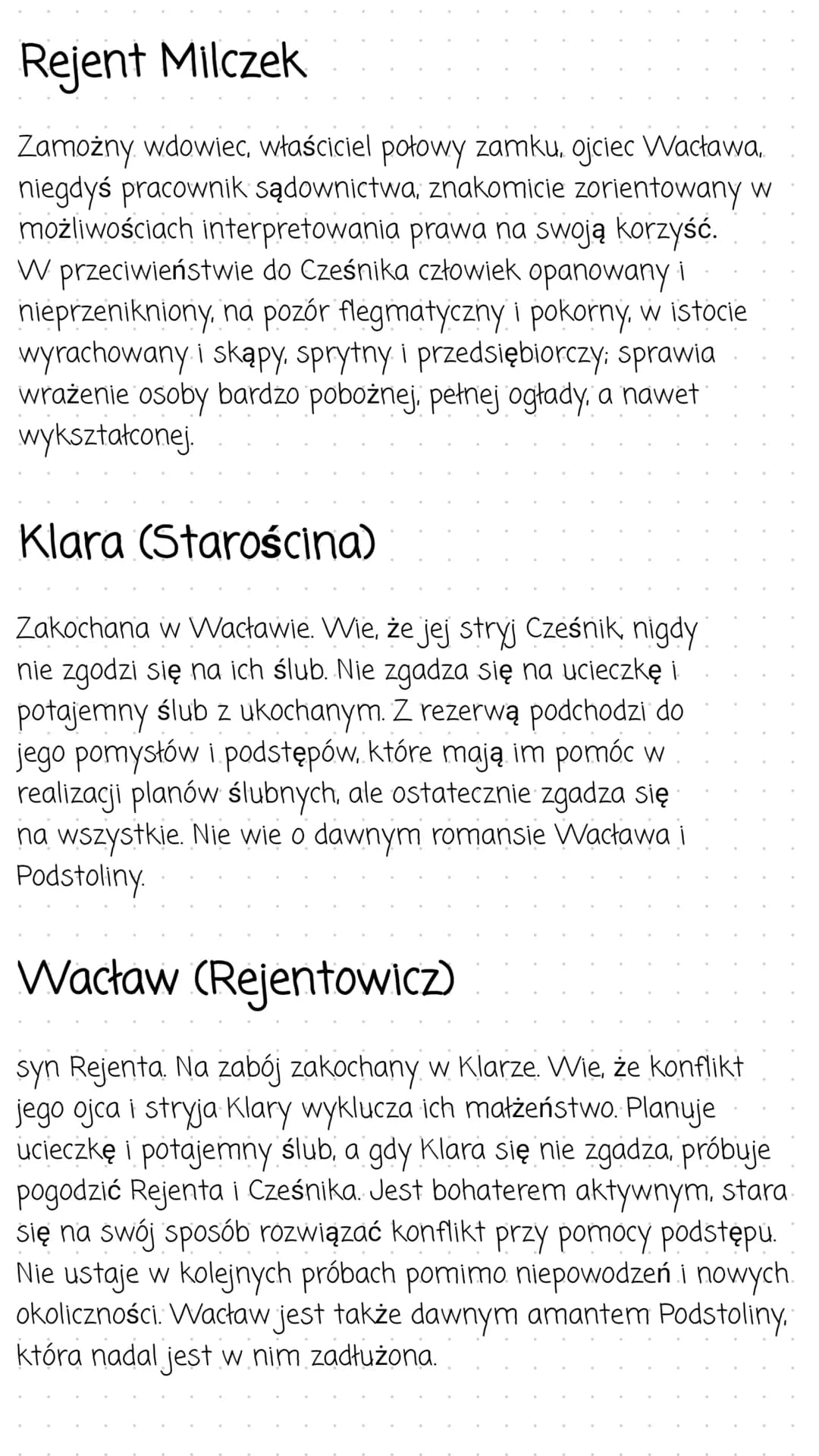 Zemsta
Streszczenie
Akcja toczy się na zamku, który podzielony jest na dwie
części murem. Jedna część należy do Cześnika Macieja
Raptusiewic