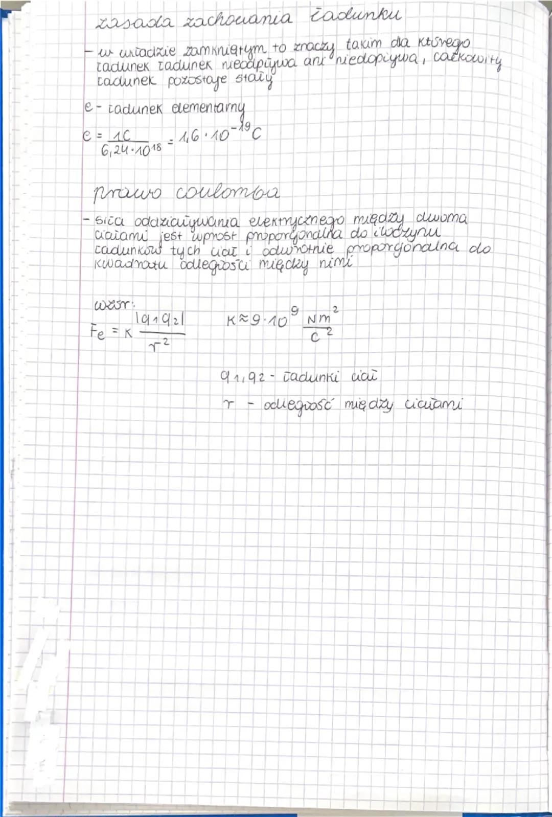 # FIZYKA

tadunki elektryczne
elektrostaryka jest to dział 2 fizyki, zajmujący się tadunkami,
ntre 59 w spoczупки

radunek tworza eleктопу
д