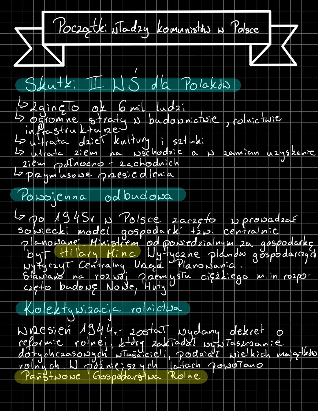 Historia Polski po II wojnie światowej i okres PRL