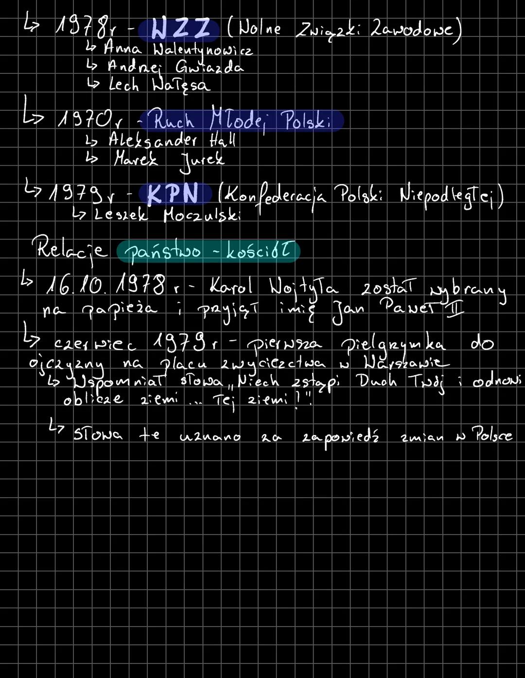 Począłki władzy komunistów w Polsce
Skutki I WS dla Polaków
NS
Ĥ
22 ginęło ok 6 mil ludzi
ogromne
infrastrukpotraty w budownictwie, rolnictw