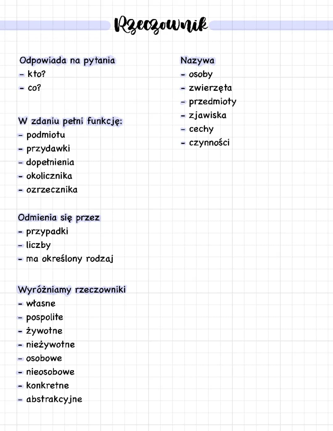 rzeczownik