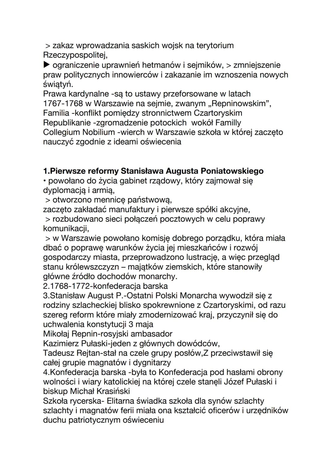 Historia
1.-Scharakteryzuj politykę sasow w Rzeczypospolitej
-Za rządów Augusta II Mocnego i Augusta III Sasa Rzeczpospolita
w polityce międ