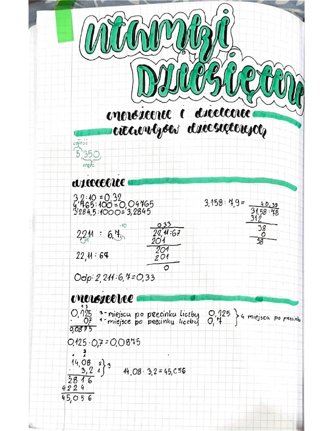 Ułamki Dziesiętne: Proste Wyjaśnienie