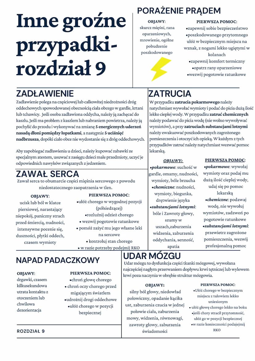 Wiadomości z zakresu
pierwszej pomocy-rozdział 1
PIERWSZA POMOC
rozpoznanie sytuacji i określenie istniejących
zagrożeń (ryzyka)
zabezpiecze