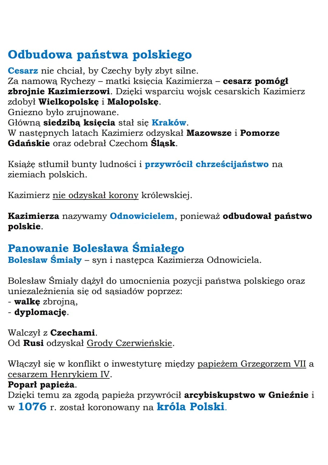 MZ_LEARNING_KNOW
Kryzys i odbudowa
państwa polskiego
Klasa 5, Wczoraj i dziś, Nowa Era
Kryzys państwa pierwszych Piastów
Mieszko II - król P