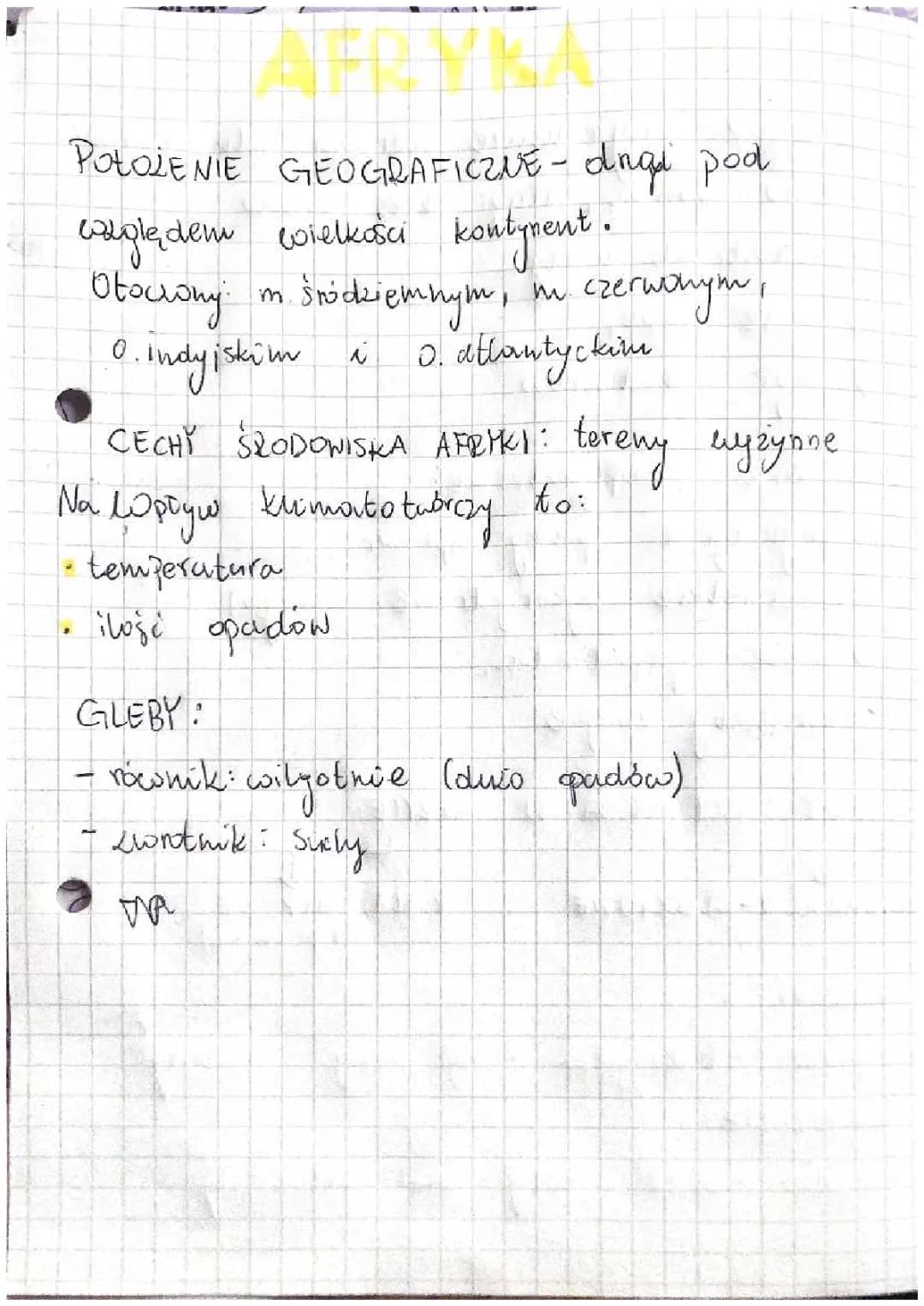 AFRYKA (KLASA 8)