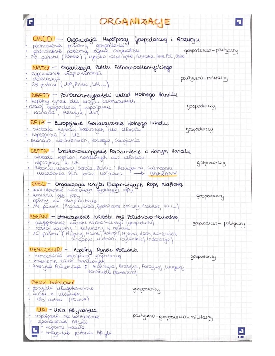 .
ORGANIZACJE
OECD
podnoszenie
Organizaga Hspółpracy Gospodarczej i Rozwoju
poziomy gospoderli'
podnoszenie poziomy zycia obywaten
36 perstw