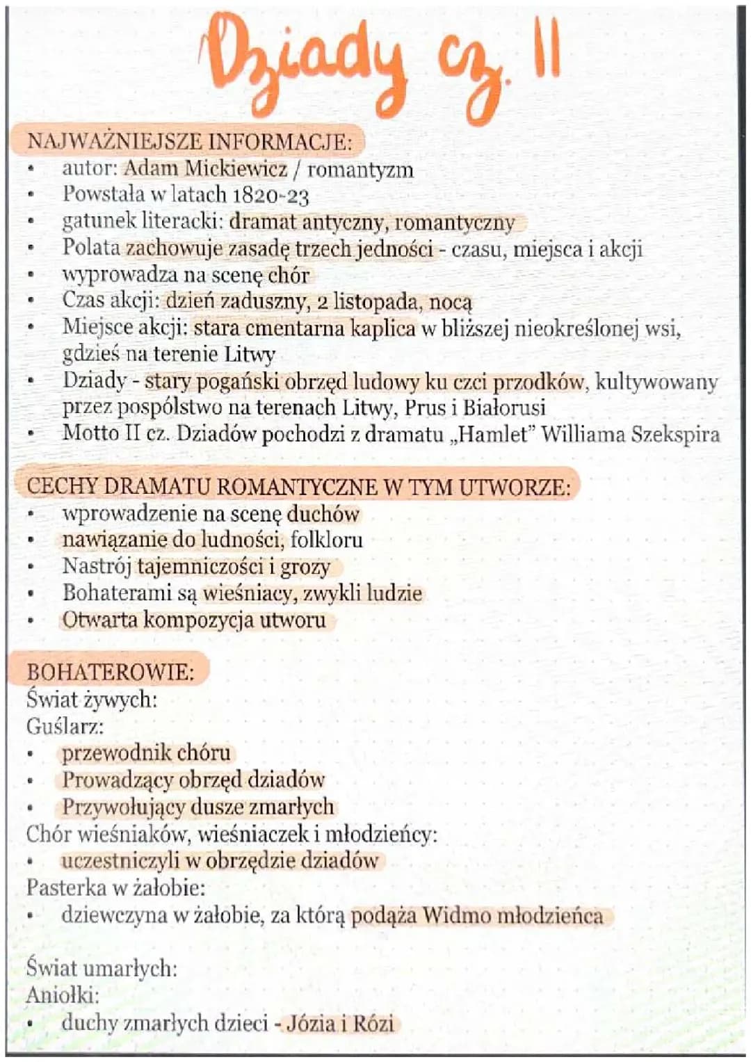 dziady cz. II
