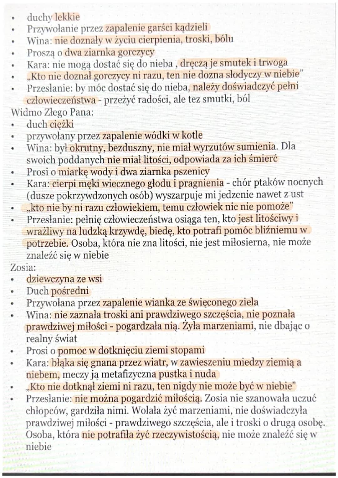 NAJWAŻNIEJSZE INFORMACJE:
●
e
●
●
·
●
●
.
●
CECHY DRAMATU ROMANTYCZNE W TYM UTWORZE:
wprowadzenie na scenę duchów
nawiązanie do ludności, fo