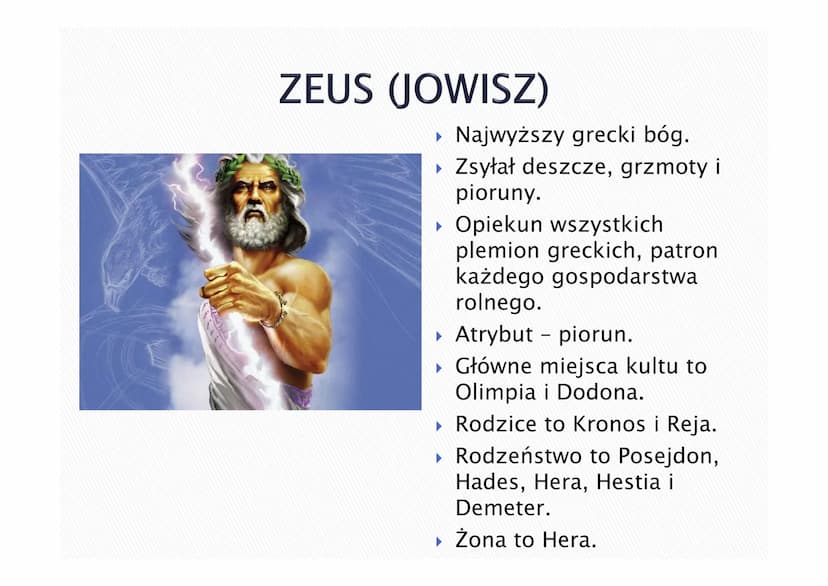 BOGOWIE
OLIMPIJSCY PODZIAŁ BOGÓW GRECKICH
▸ OLIMPIJSCY
▸ ZIEMSCY
► ŚWIATŁA I POWIETRZA
▸ MORZA
▸ PIEKIEŁ
▸ SPRAW I DOLI LUDZKICH SIEDZIBA BO