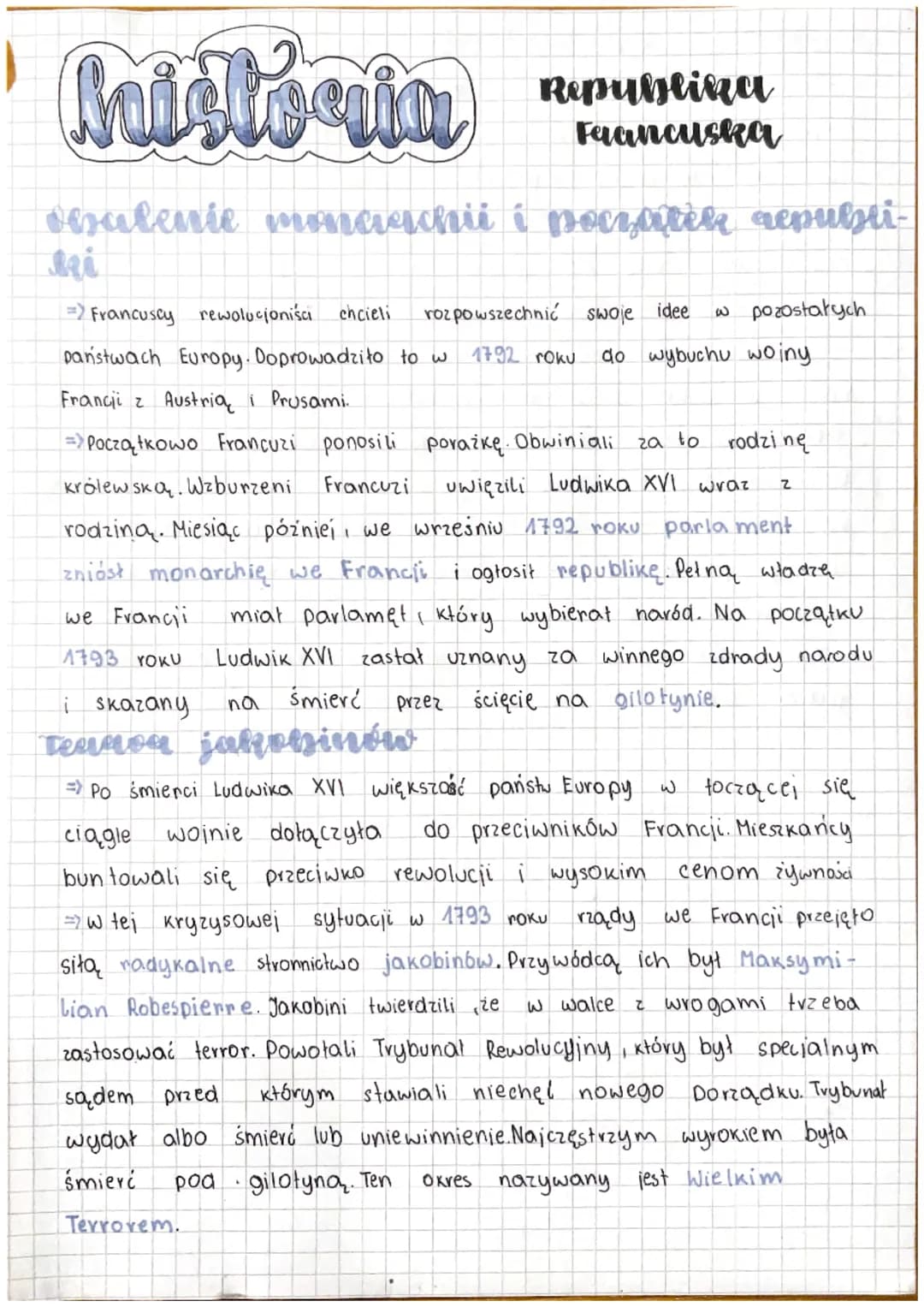 Mist's cria
desalenie monarchii í poczatch acpubli-
ki
Republina
Francuska
=>Francuscy rewolucjoniści
rozpowszechnić swoje idee w pozostałyc