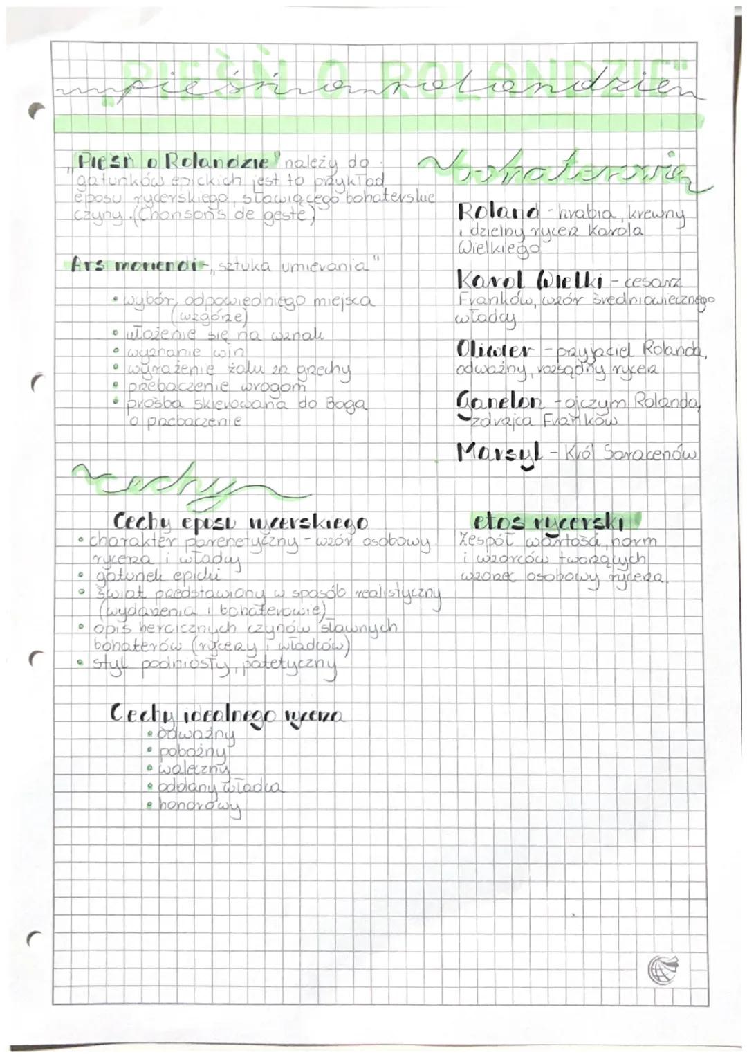 C

mpieśńncompretendzie

Piest o Rolandzie należy do
gatunków epickich jest to prayk Tad
eposu rycerskiego, stawiącego bohaterslue
Czyny. Ch