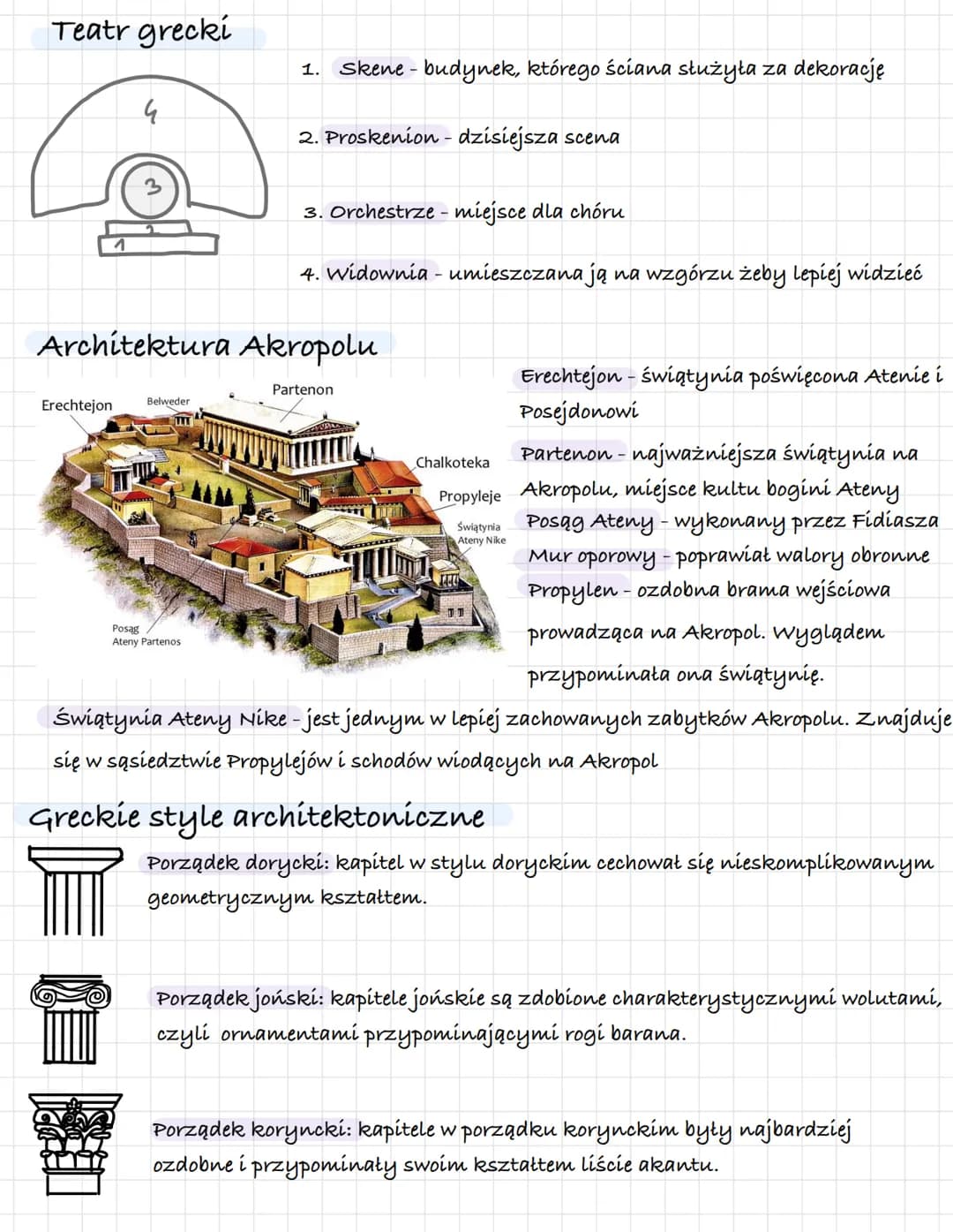  2. Dzieje starożytnej Grecji
Hellada - obszar zamieszkiwany przez starożytnych Greków. Składała się z górzystej
Grecji właściwej oraz wyspy