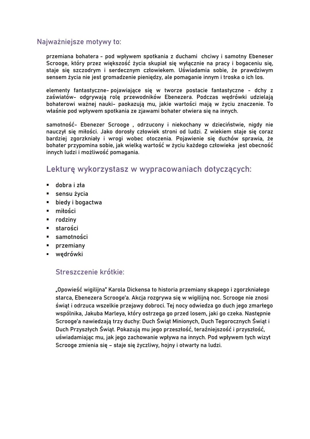 # CHARLES DICKENS " Opowieść wigilijna"
Epoka: realizm Rodzaj: epika
Gatunek: opowiadanie

# Czas i miejsce akcji:

Akcja rozgrywa się w XX 