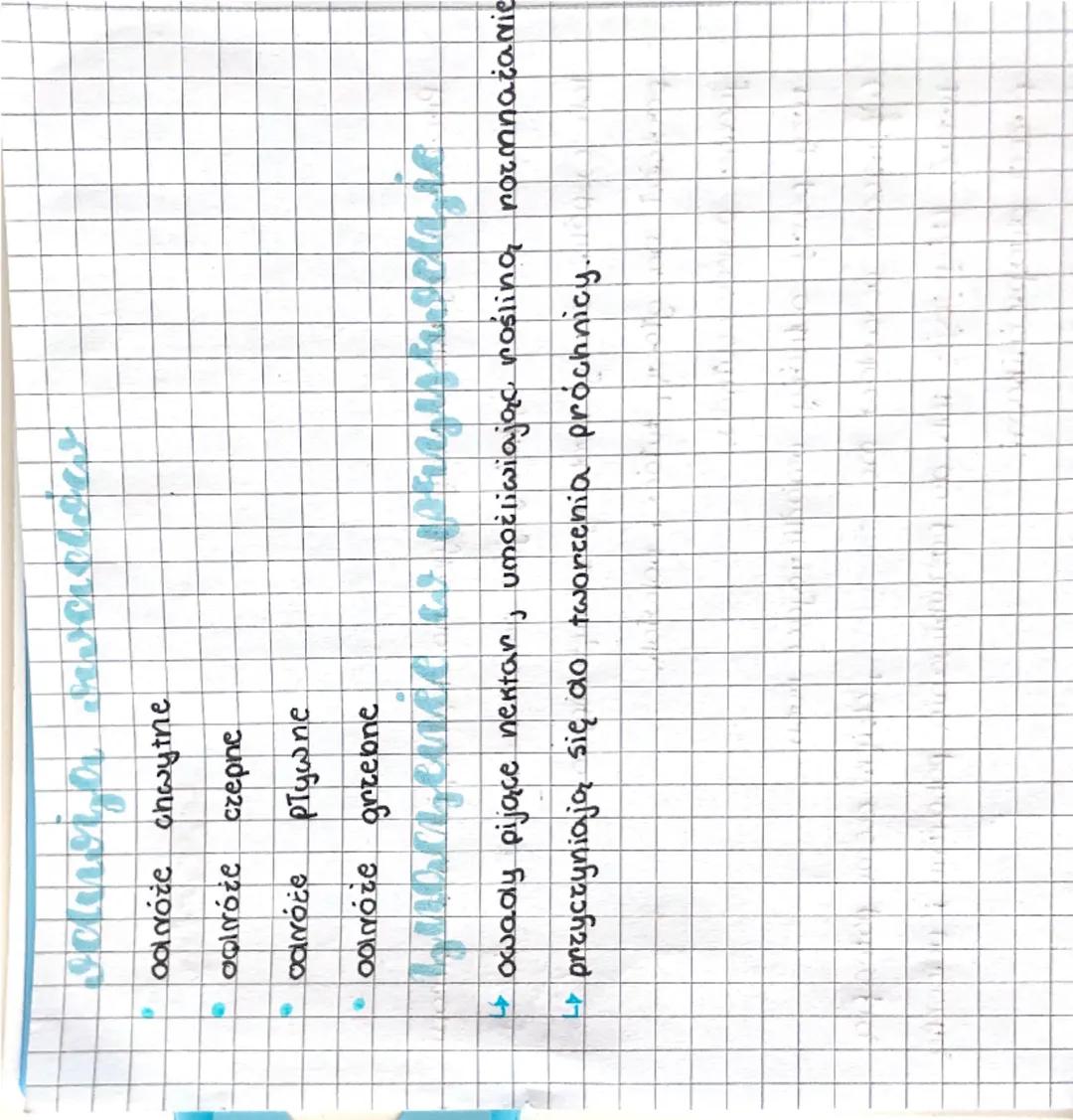 # Biologia

miessce bycien, eмдлаа

*   Prawie wszystkie owady żyją na laarie, ion ciato Chroni

chitynowy oshórek, który jest równocześnie 