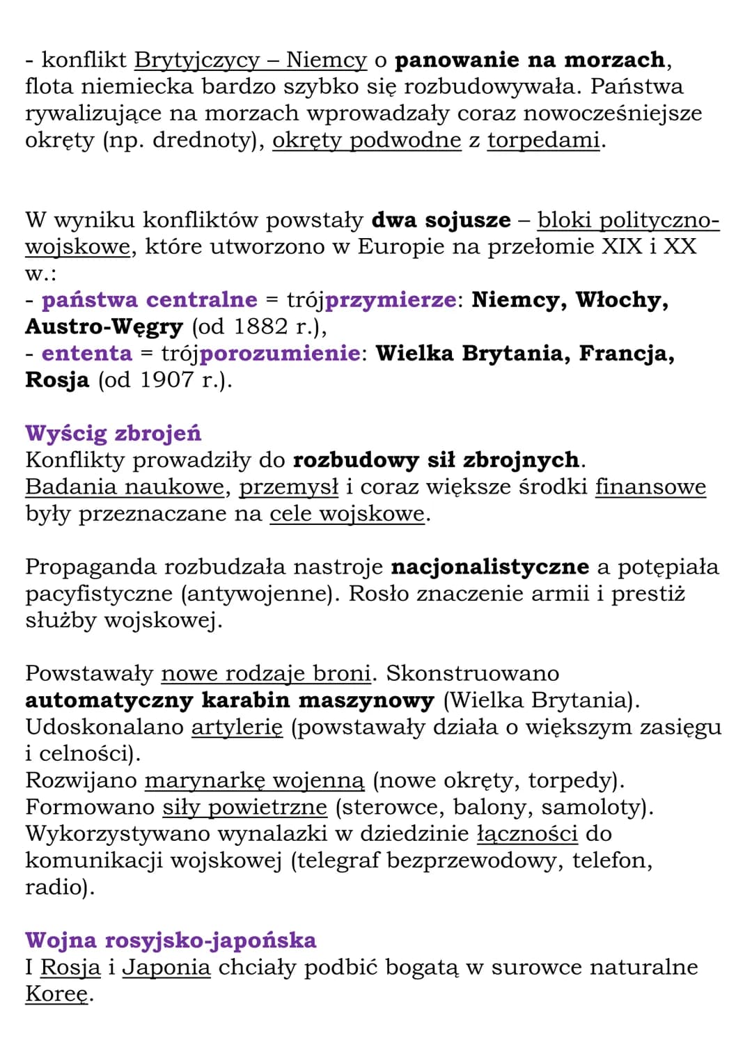 I wojna światowa
cały dział V
Kl. 7, NE
1.Świat na drodze ku
wojnie
Nowe mocarstwa:
- Niemcy (po zjednoczeniu szybko rozwijały się gospodarc