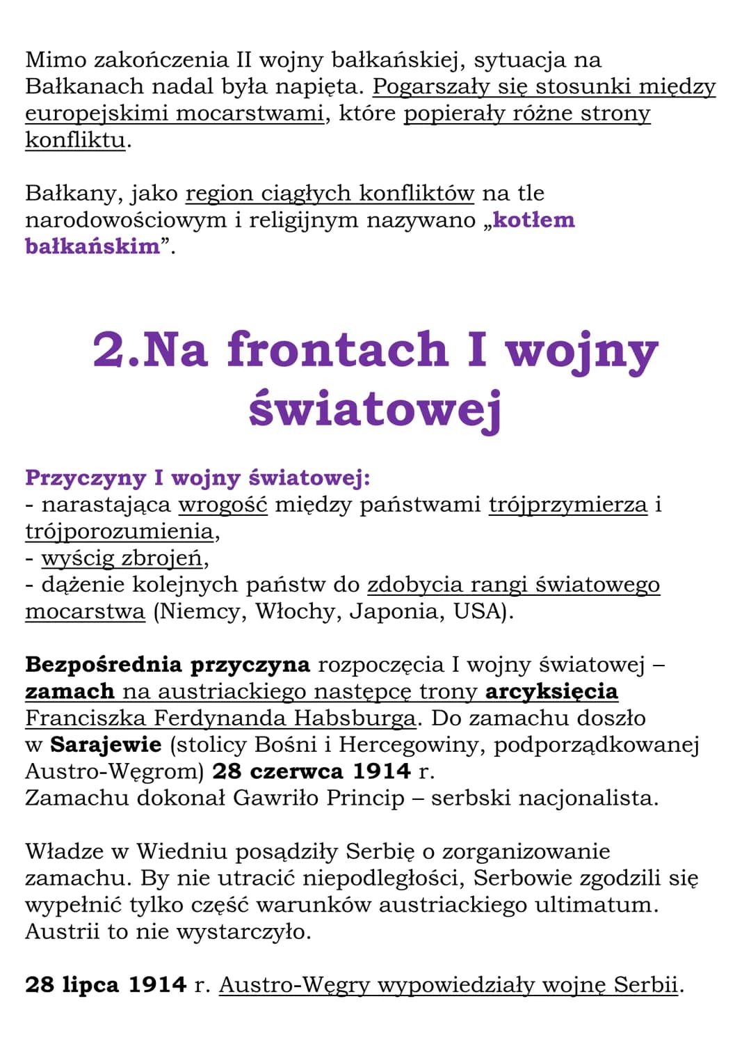 I wojna światowa
cały dział V
Kl. 7, NE
1.Świat na drodze ku
wojnie
Nowe mocarstwa:
- Niemcy (po zjednoczeniu szybko rozwijały się gospodarc