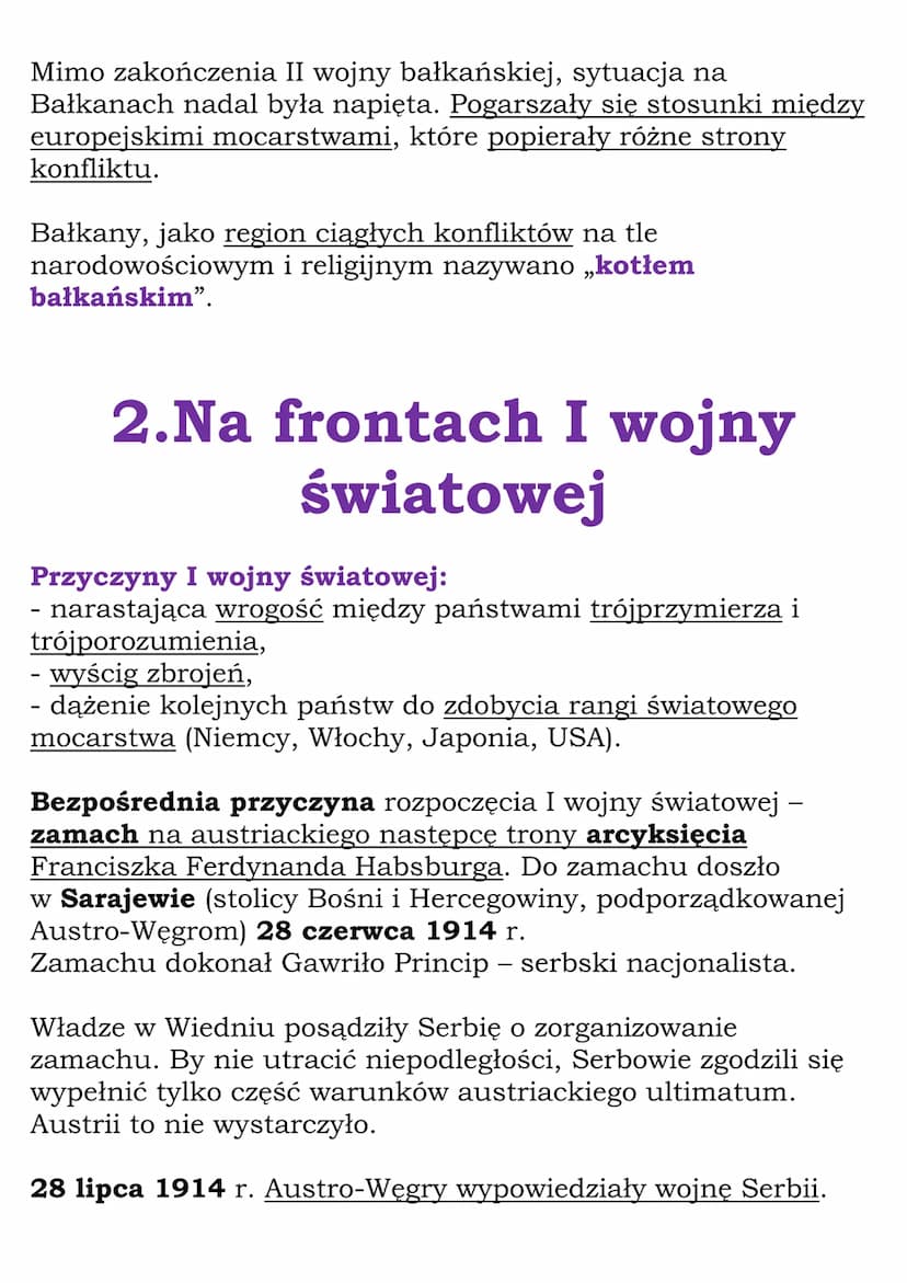 I wojna światowa
cały dział V
Kl. 7, NE
1.Świat na drodze ku
wojnie
Nowe mocarstwa:
- Niemcy (po zjednoczeniu szybko rozwijały się gospodarc