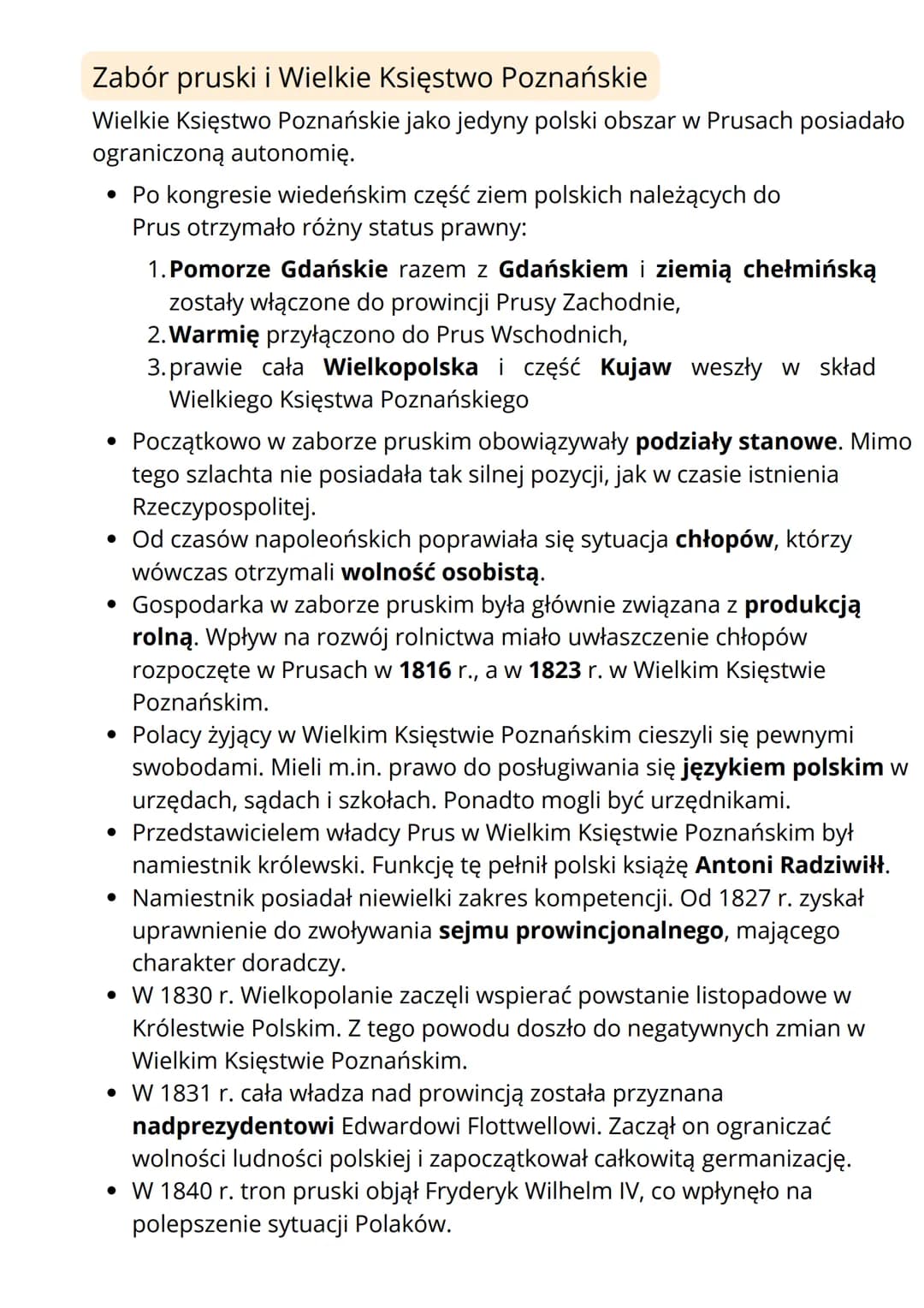 SYSTEM WIEDEŃSKI NA
ZIEMIACH POLSKICH
Ziemie polskie w latach 1815-1830
Ziemie polskie w latach 1815-1830 posiadały różny status
• Po upadku