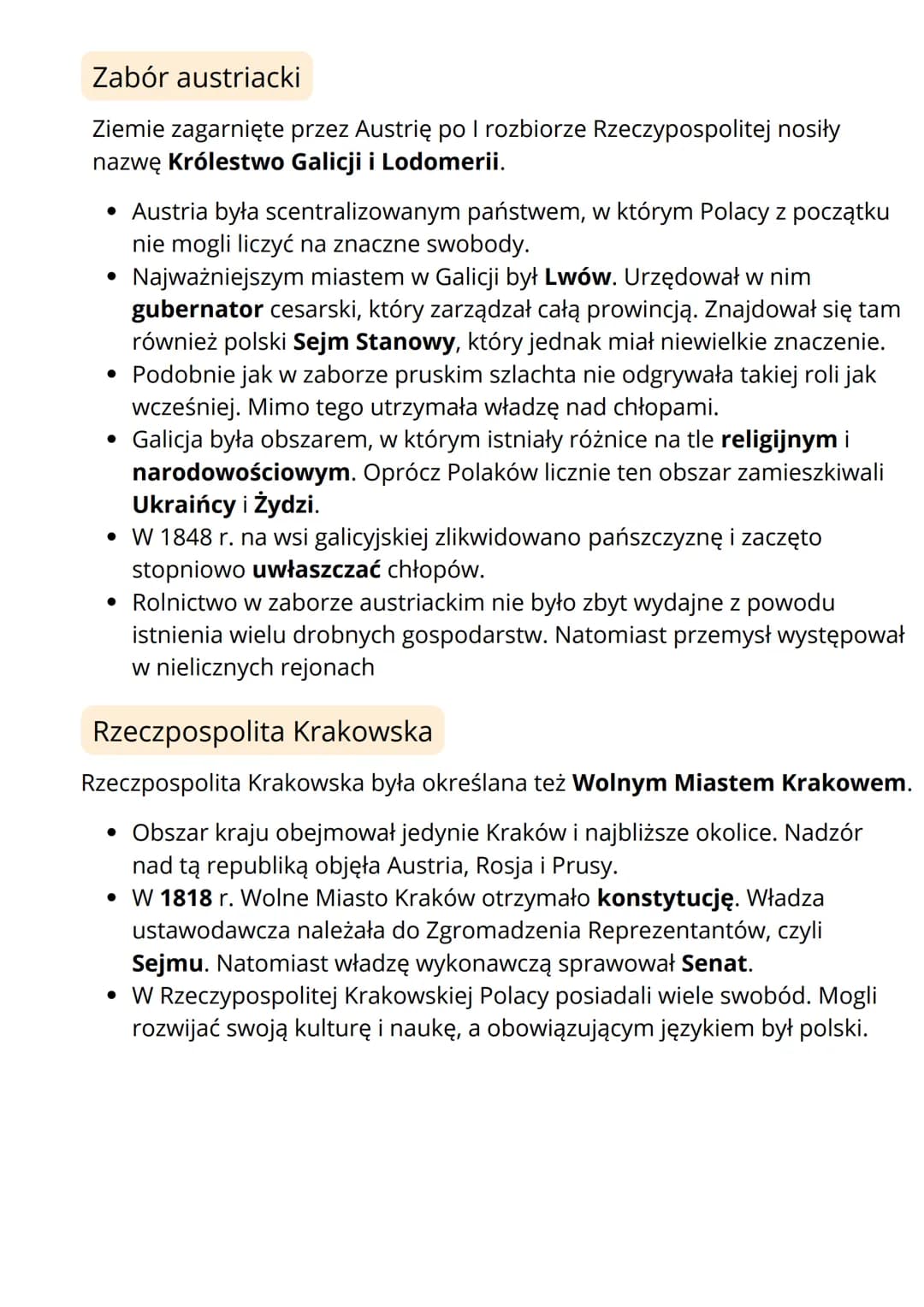 SYSTEM WIEDEŃSKI NA
ZIEMIACH POLSKICH
Ziemie polskie w latach 1815-1830
Ziemie polskie w latach 1815-1830 posiadały różny status
• Po upadku