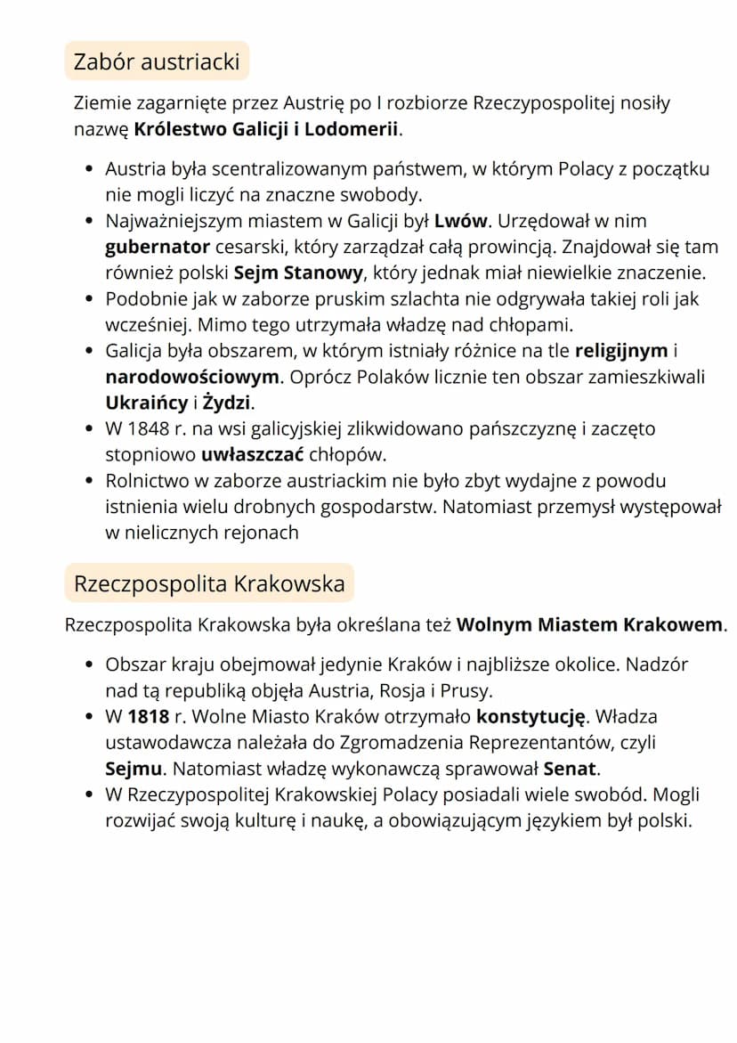SYSTEM WIEDEŃSKI NA
ZIEMIACH POLSKICH
Ziemie polskie w latach 1815-1830
Ziemie polskie w latach 1815-1830 posiadały różny status
• Po upadku