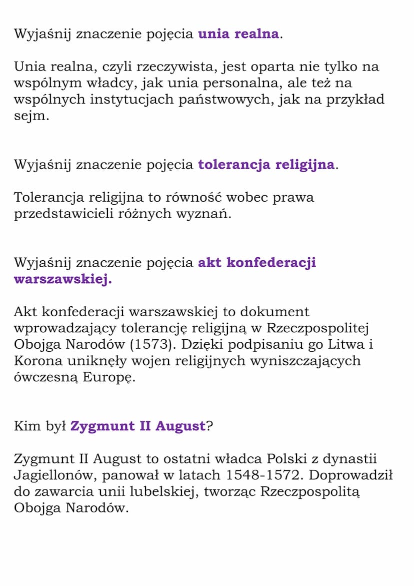 
<p>Unia lubelska to międzynarodowa umowa zawarta między Królestwem Polskim i Wielkim Księstwem Litewskim w 1569 roku. Na jej mocy państwa t