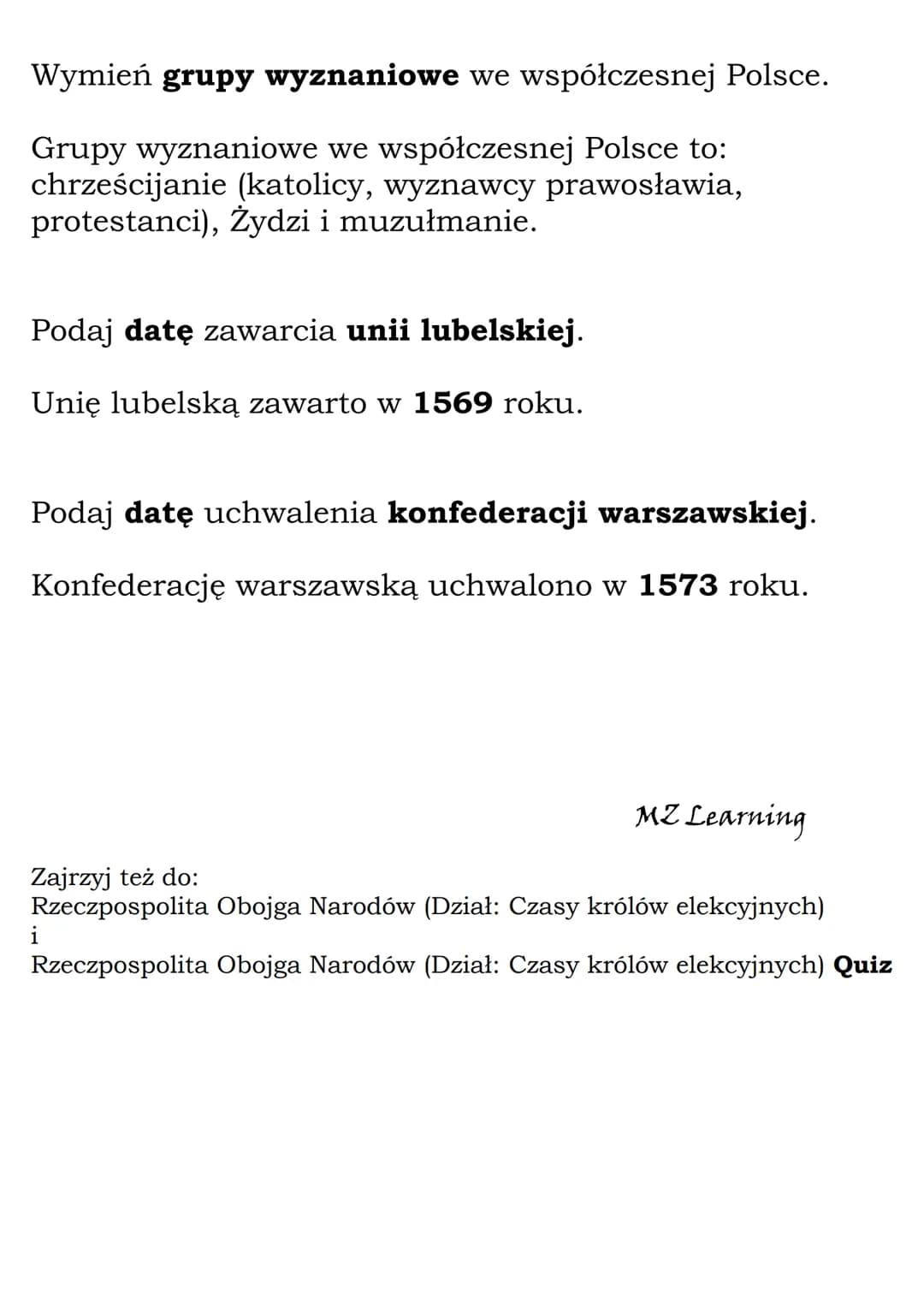 
<p>Unia lubelska to międzynarodowa umowa zawarta między Królestwem Polskim i Wielkim Księstwem Litewskim w 1569 roku. Na jej mocy państwa t