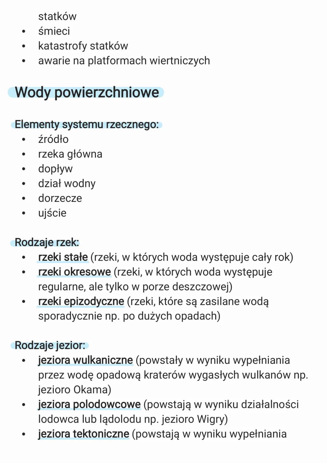Hydrosfera
Zasoby wodne Ziemi. Wszechocean
Hydrosfera to wodna powłoka Ziemii
Zasoby wody na Ziemii:
Woda słona (97,5%)
Woda słodka (2,5%):
