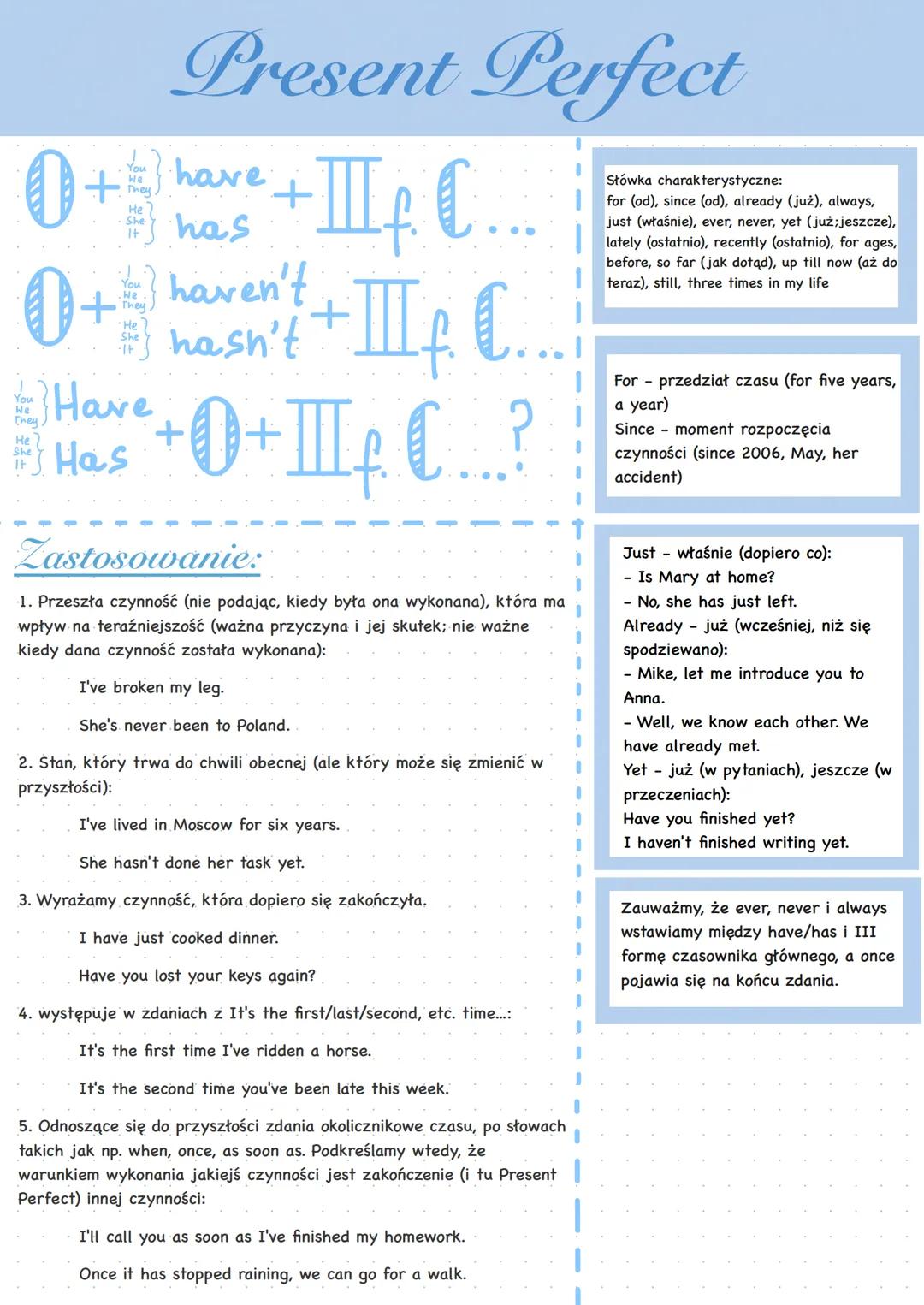 Present Perfect
0+ have
You
We
They
He
-III C...
he has
It
haven't + III C.
HII
+0+ £ €..?
0+
You
We
They.
He
She
You
.We
They
•He 7
She
"It