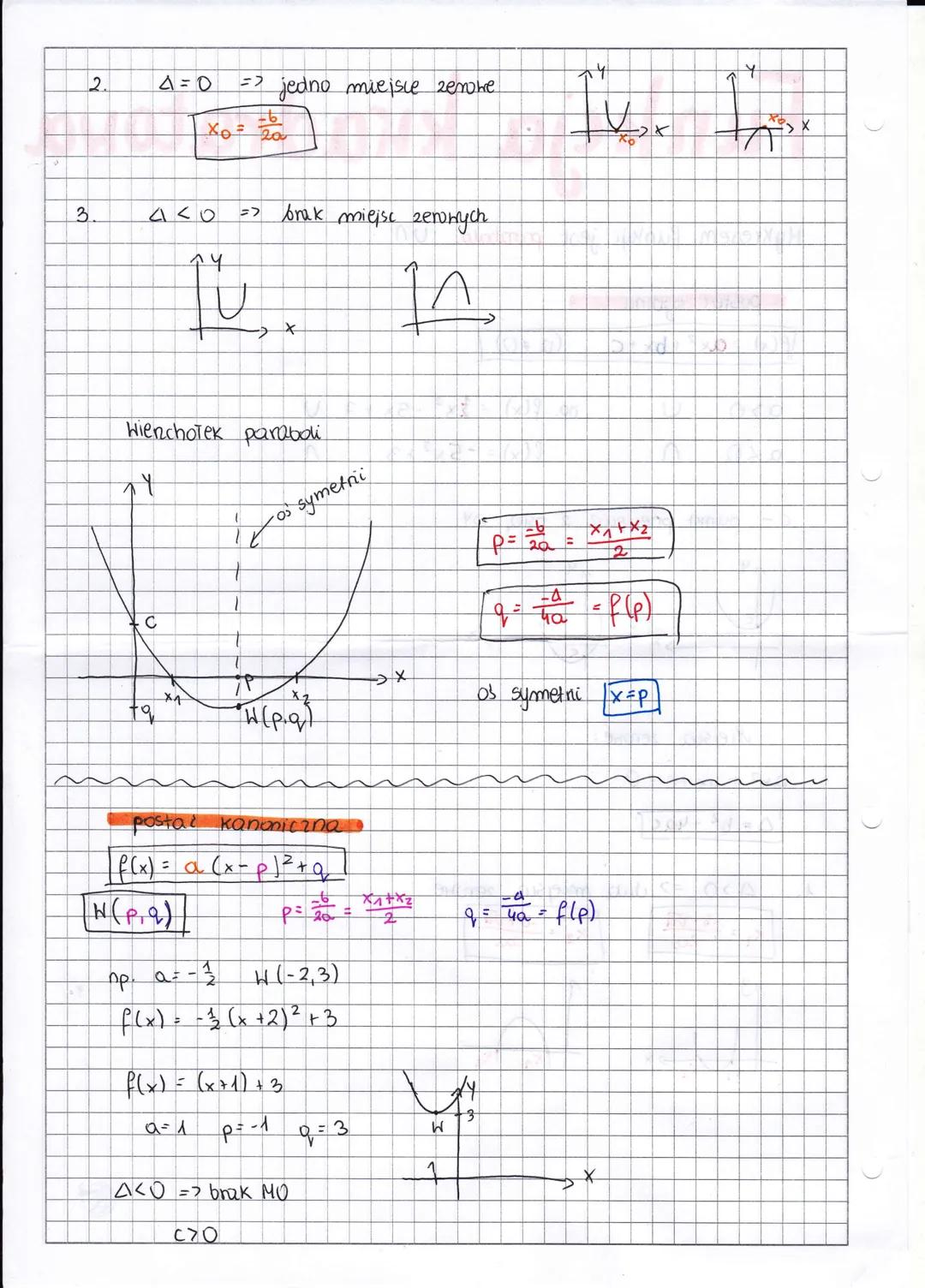 C
Funkcja kwadratowa
Wykresem funkyi jest panabola un
postać ogolna
\\P(x) = ax ² + bx + C
A.
aso
ако
D
U
n
C- punkt precięcio. 2 osią OY
X
