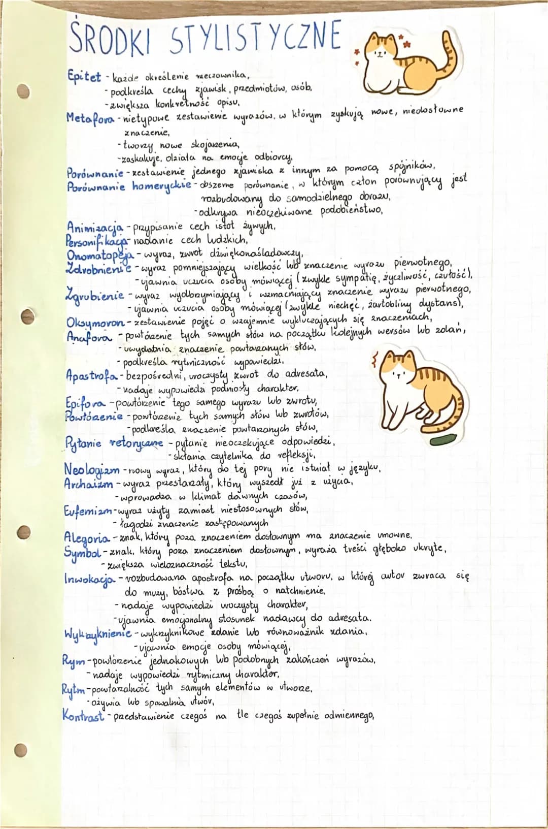 Wszystkie środki stylistyczne - przykłady i funkcje