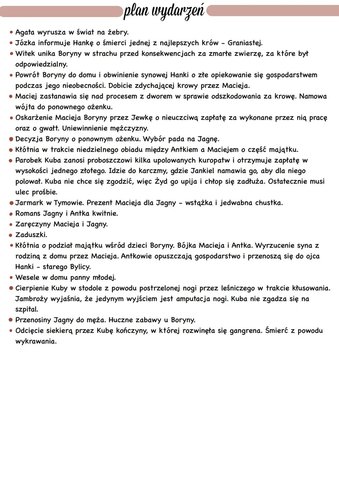 gatunek
,,Chłopi" są powieścią o cechach epopei.
> Cechy powieści to wielowątkowość, duża liczba bohaterów, obecność narratora, fabuły i
świ