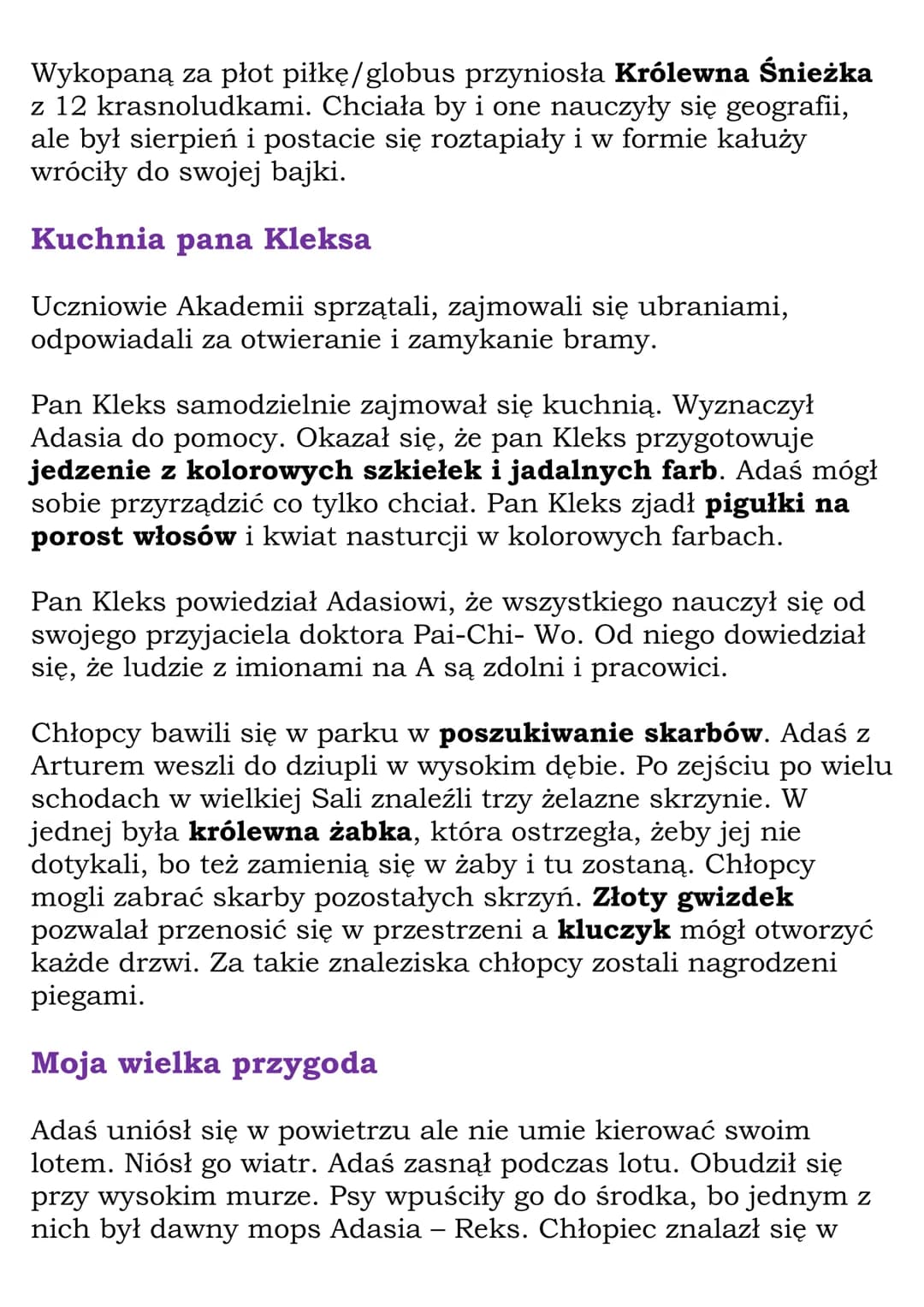 —
,,Akademia Pana Kleksa" -
streszczenie.
Tytuł: „Akademia Pana Kleksa"
Autor: Jan Brzechwa
Streszczenie (8 stron zamiast 136 )
Ta oraz inne