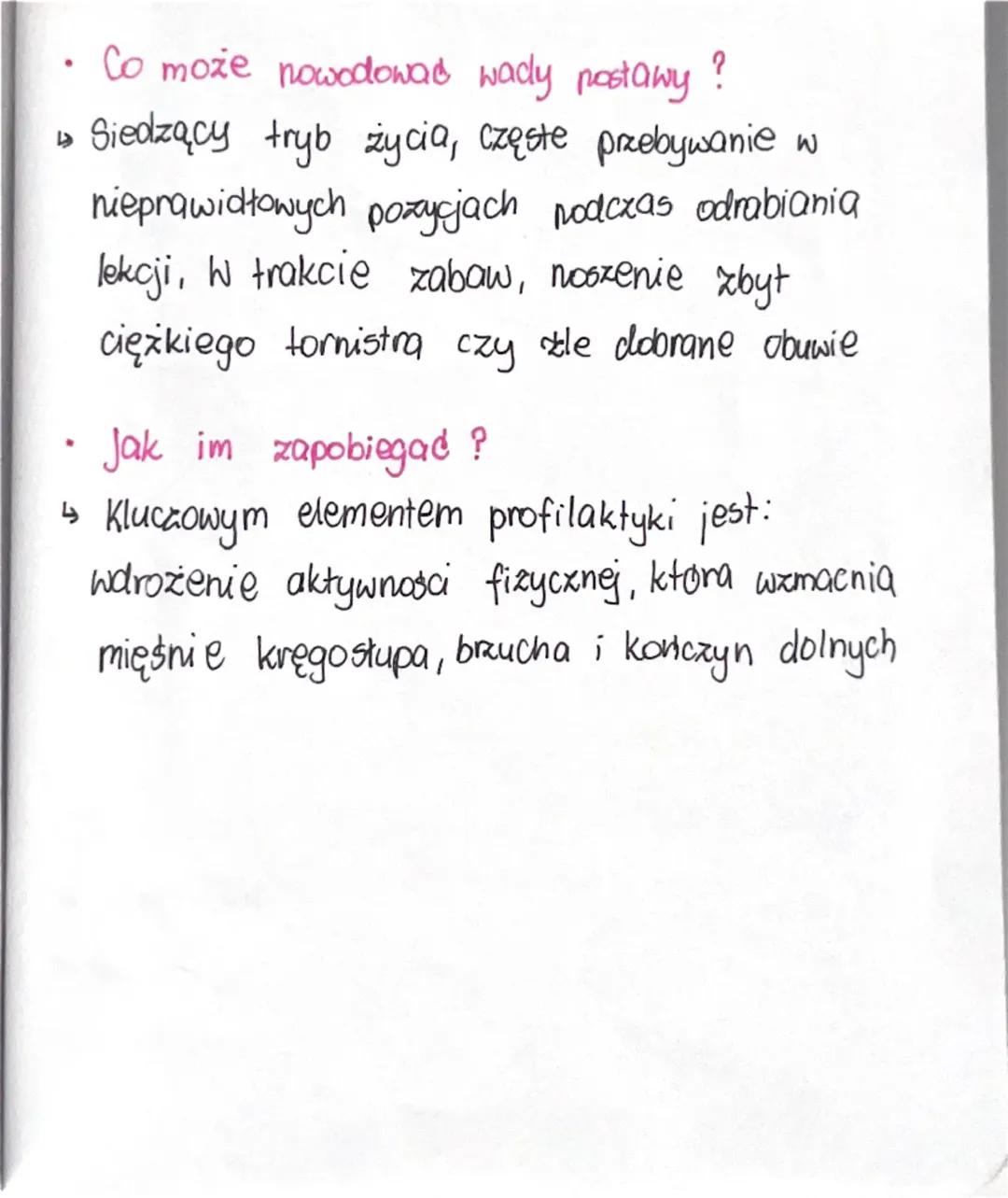 # Choroby

Higiena i Choroby aparatu ruchu.

• Kręgosłup ma naturalne krzywieny, ktore
dzielimy na: Kifozy

- naturalne wygięcie do tyłu

(k