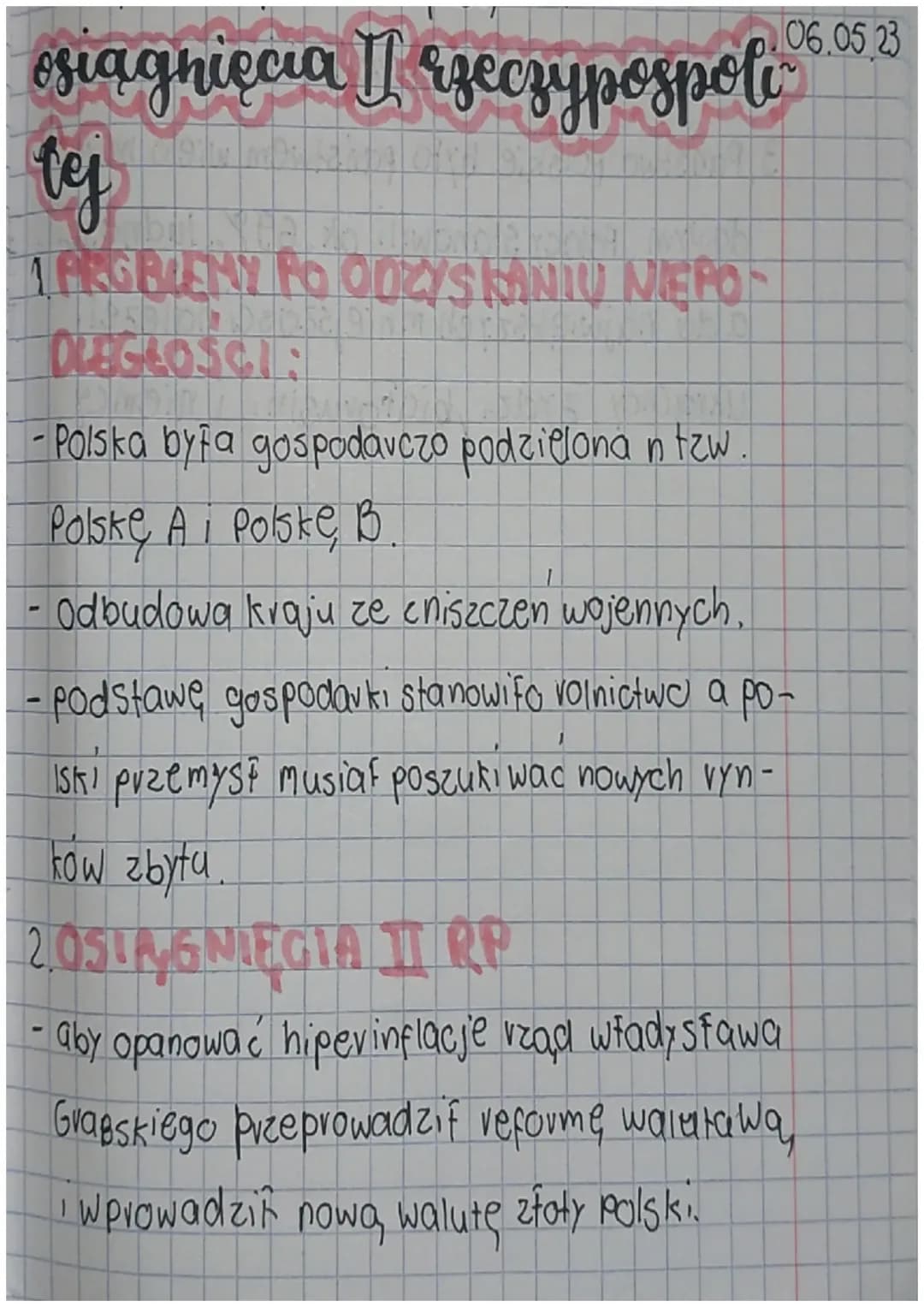 Osiągnięcia II rzeczypospolitej