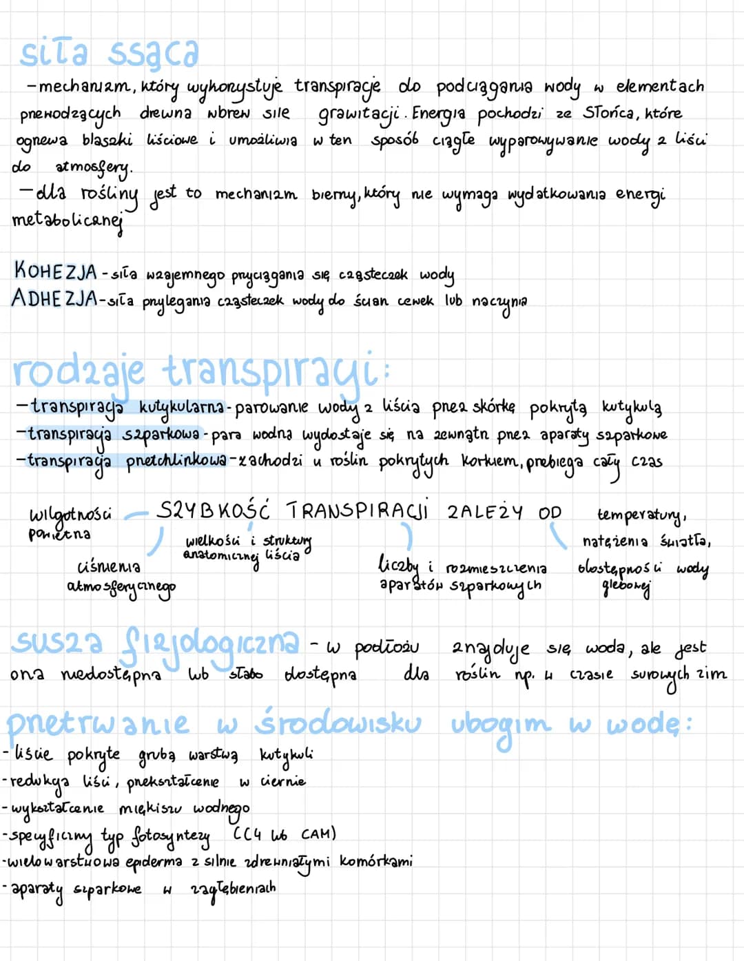 transport wody w roślinie:
ETAPI-pobieranie wody ETAPTI-
2 roztworu glebowego i jej
poziomy transport w popnek.
tkanek konenia
Woda wnika do