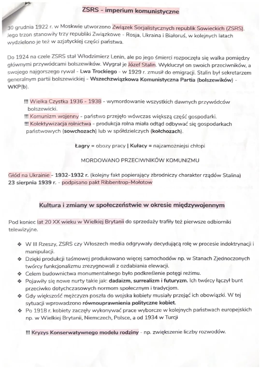 Świat po I wojnie światowej
Obrady konferencji, której celem miało być ustalenie powojennego ładu odbywały się w Paryżu od
stycznia 1919 do 