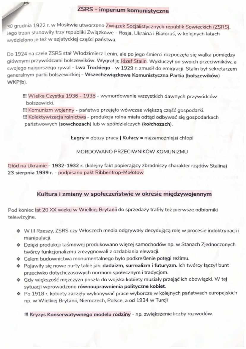 Świat po I wojnie światowej
Obrady konferencji, której celem miało być ustalenie powojennego ładu odbywały się w Paryżu od
stycznia 1919 do 