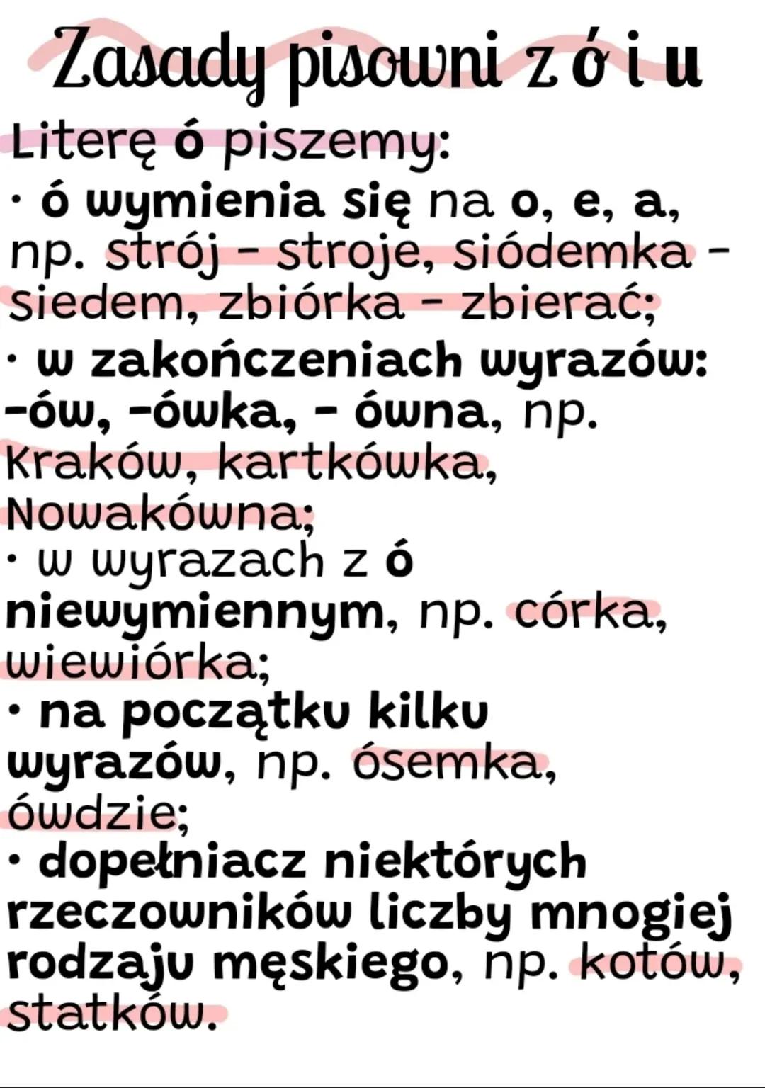 Fun Guide: When to Use 'Ó' vs 'U' in Polish