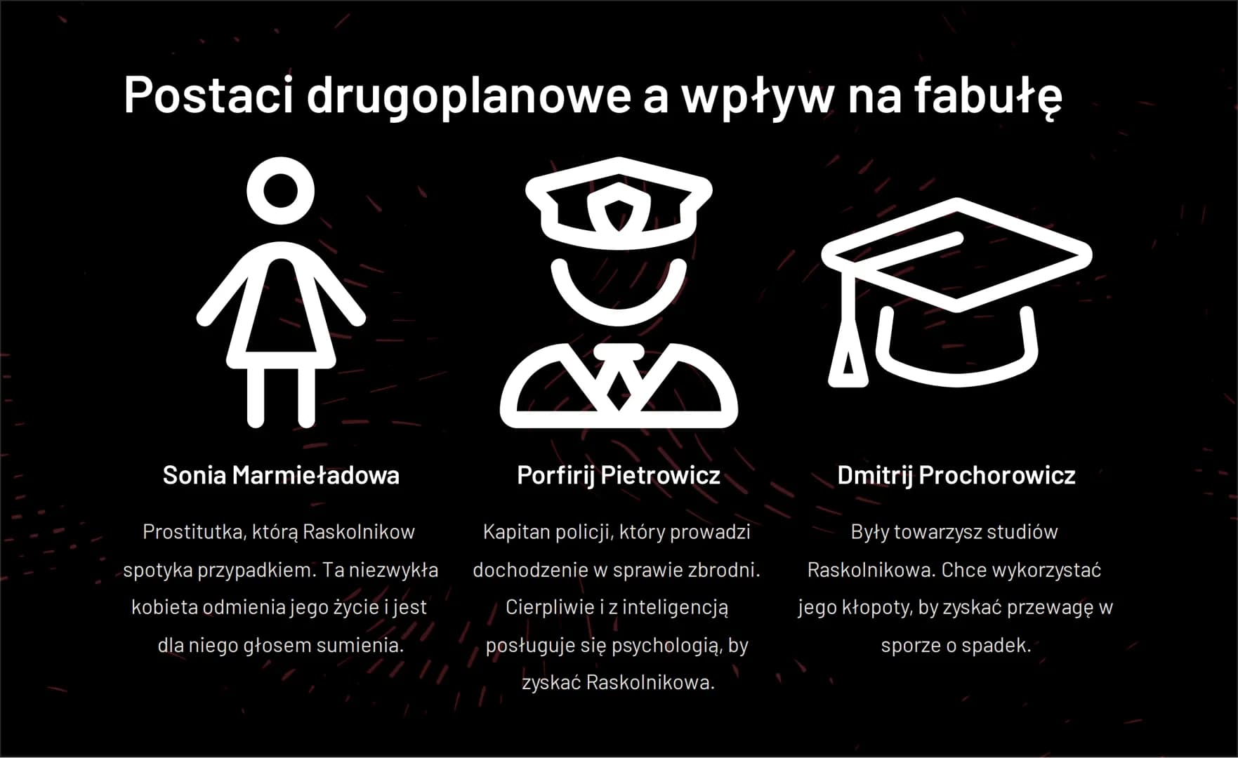 in
Fiodor Dostojewski -
„Zbrodnia i kara"
Fiodor Dostojewski, 19th-century Russian author, wrote the novel
"Crime and Punishment", a masterp