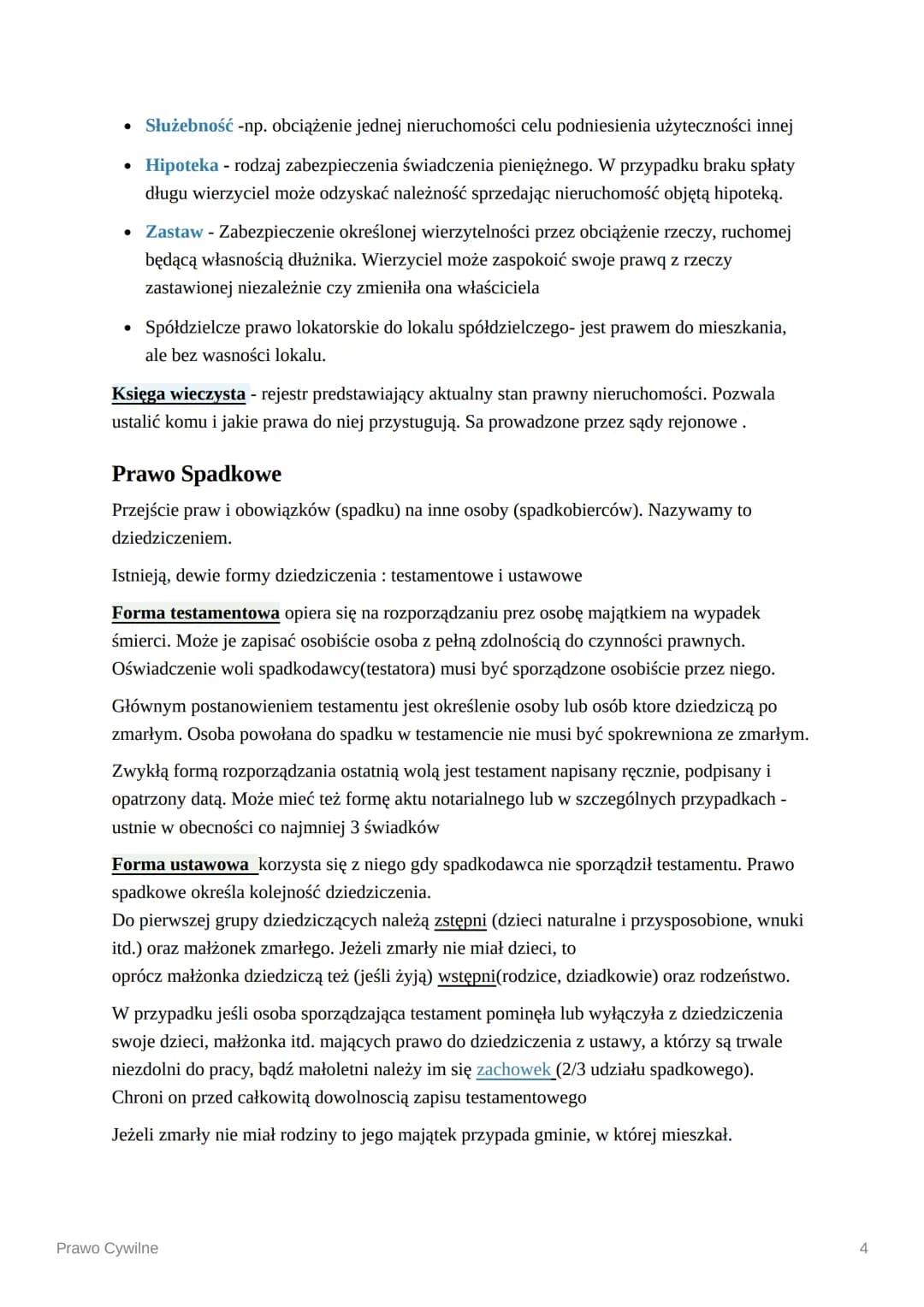 of
and
Se 8 Asawa
AXAS
Prawo Cywilne
Testament
Prawo Cywilne
Prawo Cywilne- system norm regulujących stosunki majątkowe i niemajątkowe międz
