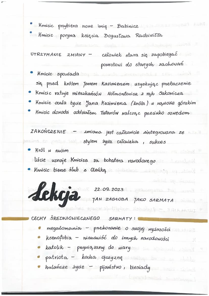 Lekcja
FABUŁA
سمت تابستان 09.2023 .13
WĄTEK
dotyczy tematu lub postaci
AKCJA ciąg wydaneń połączonych tańcuchem
-
HISTORIA W KSZTAŁCIE LITER