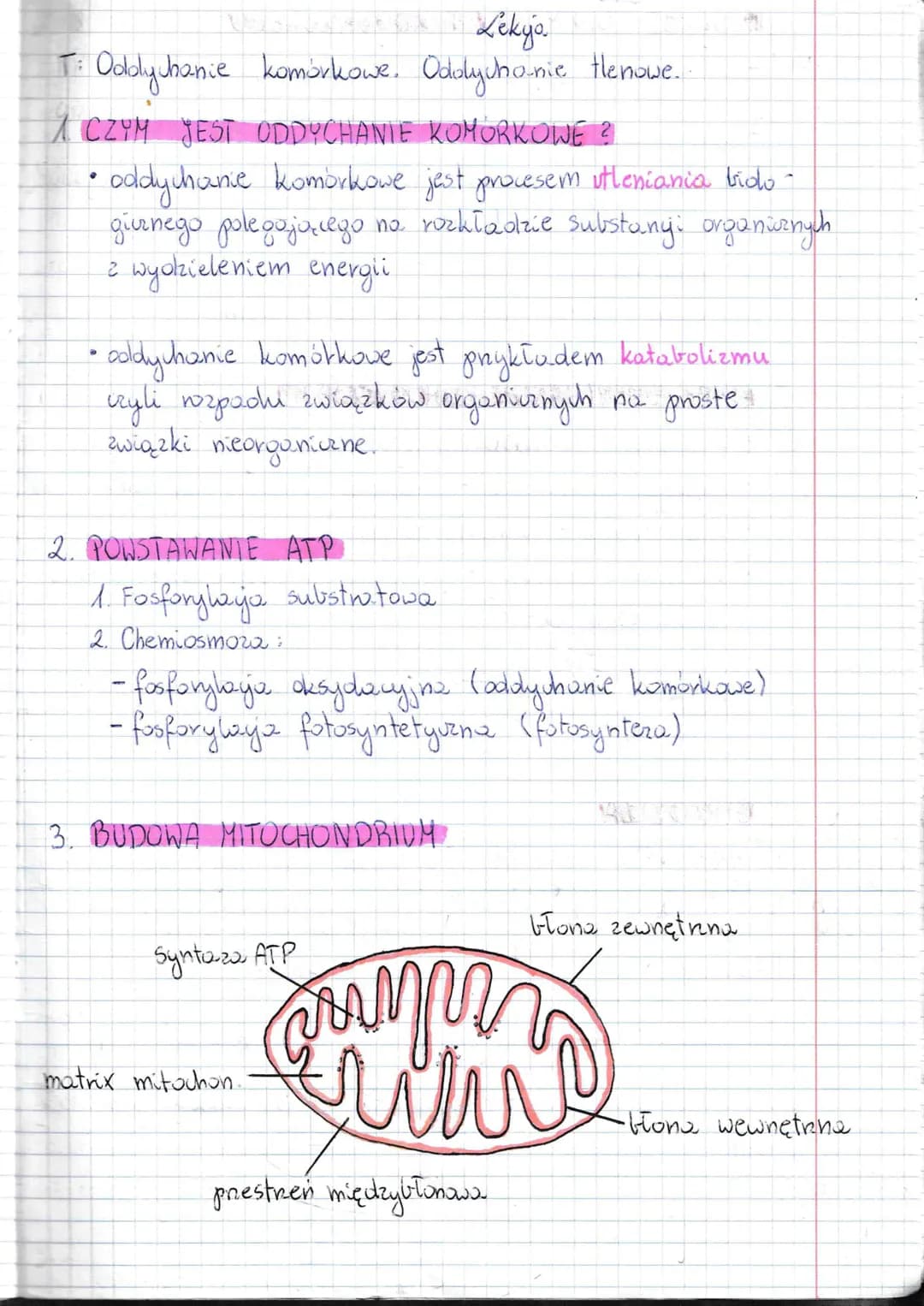 T:
1 x Lekija
Oddychanie
juhanie komórkowe. Odolycho-nie tlenowe..
CZYM JEST ODDYCHANIE KOMORKOWE ?
• oddychanie komorkowe jest procesem utl
