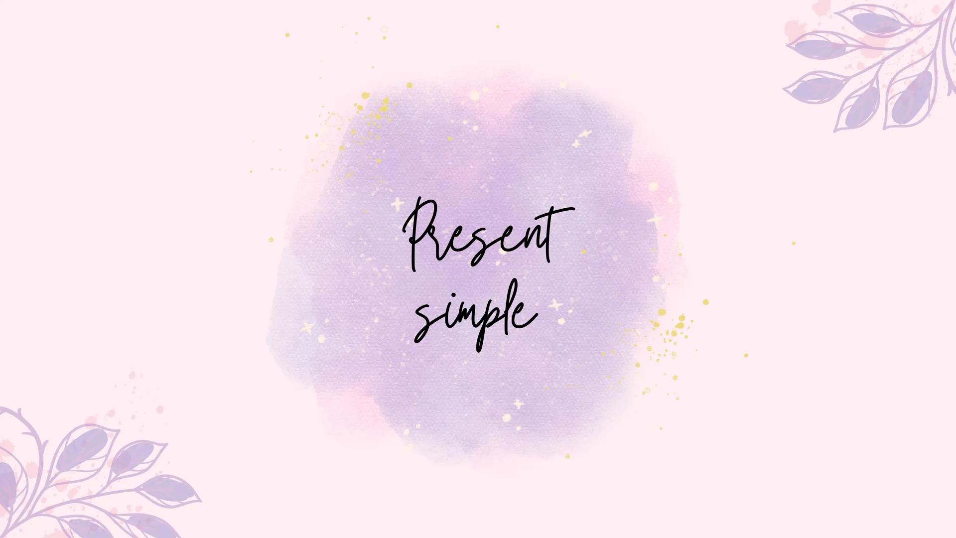 Jezyk Angielski
CZASY TERAŹNIEJSZE Present
simple Present simple
BUDOWA:
podmiot + czasownik w formie podstawowej + s
Czasu present simple u